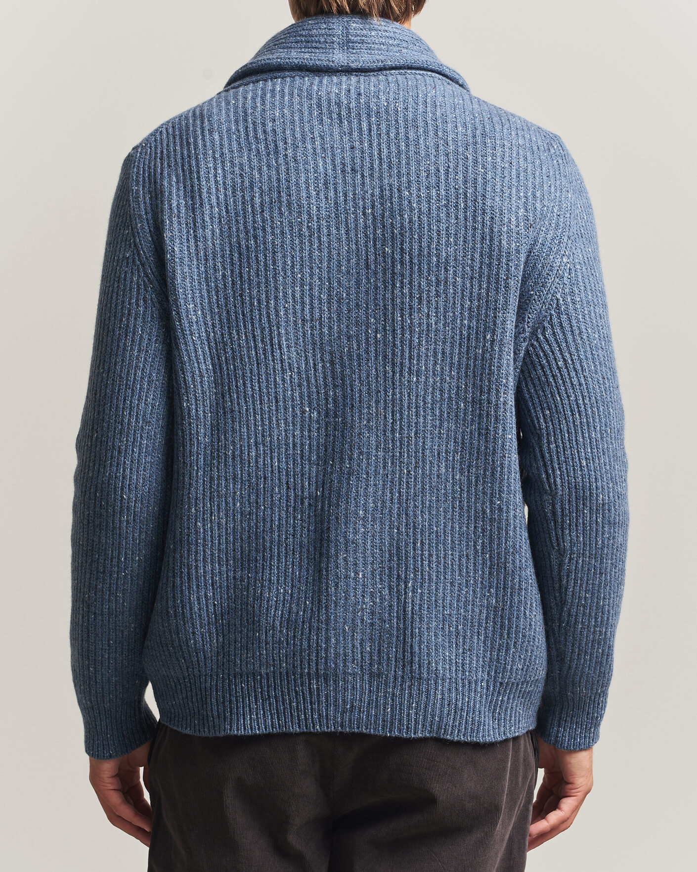 Homme | Pulls Et Tricots | Gran Sasso | Wool/Cashmere Donegal Cardigan Blue