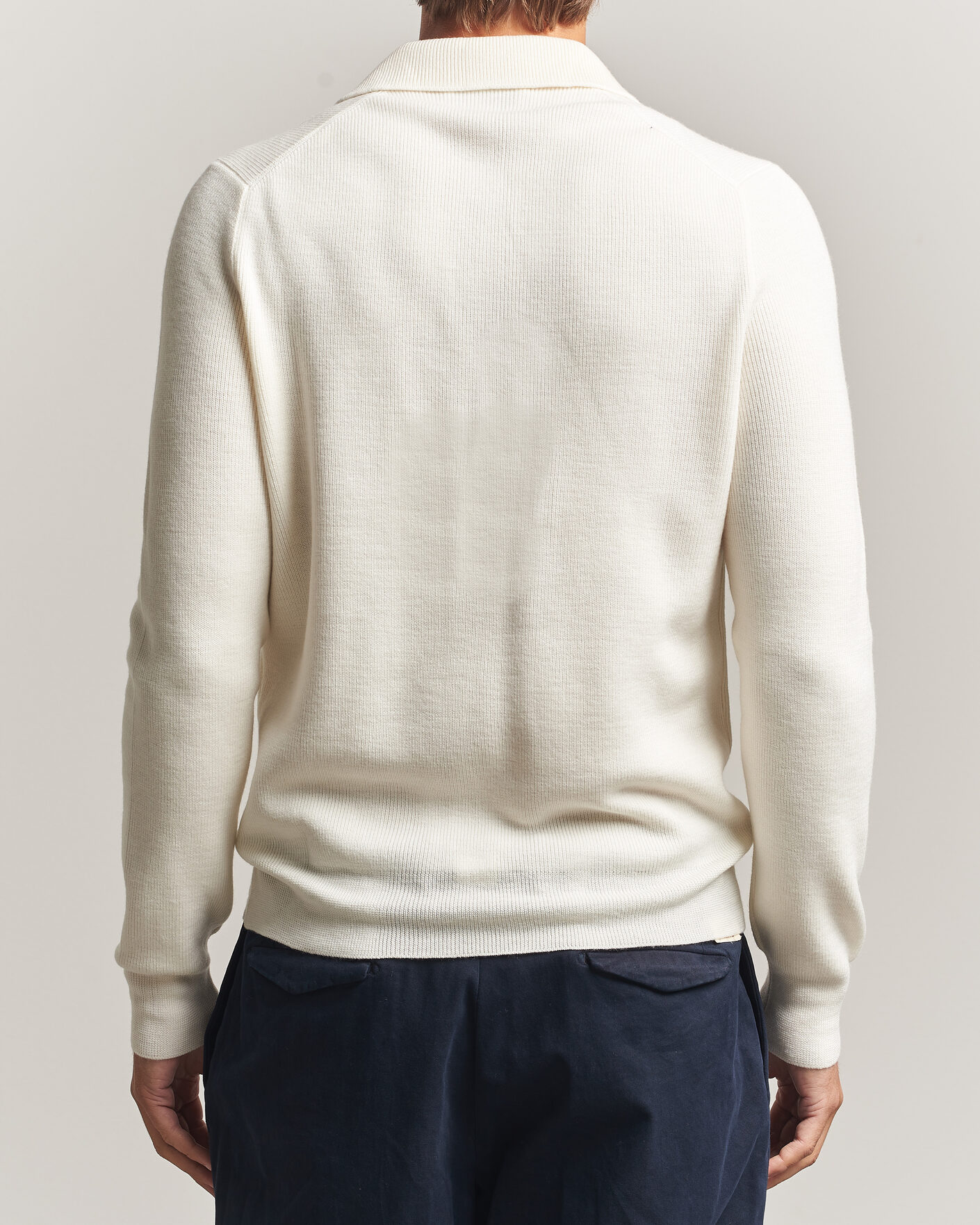 Homme | Pulls Et Tricots | Gran Sasso | Merino Knitted Polo Cream