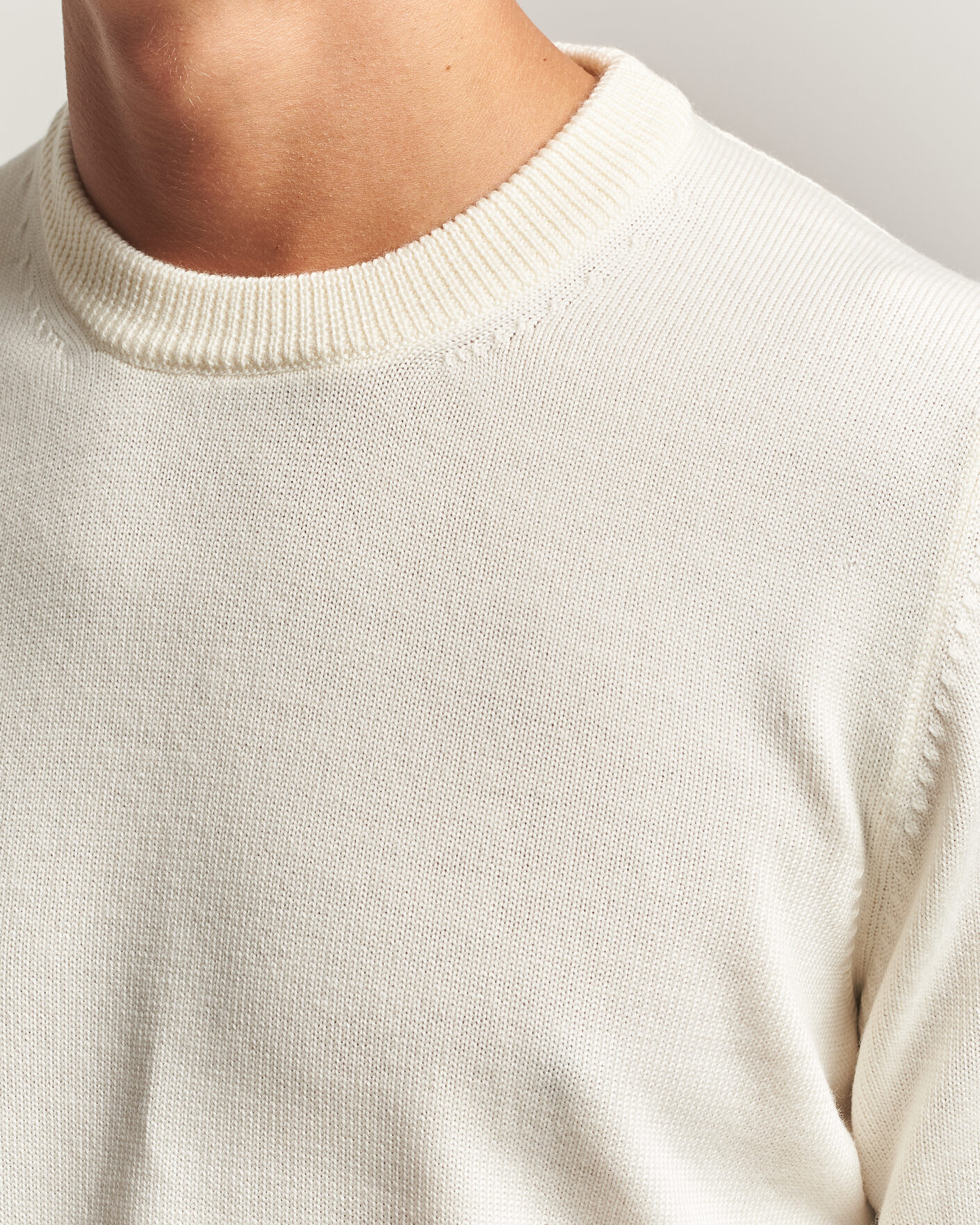 Homme | Pulls Et Tricots | Gran Sasso | Merino Knitted Crew Neck Cream