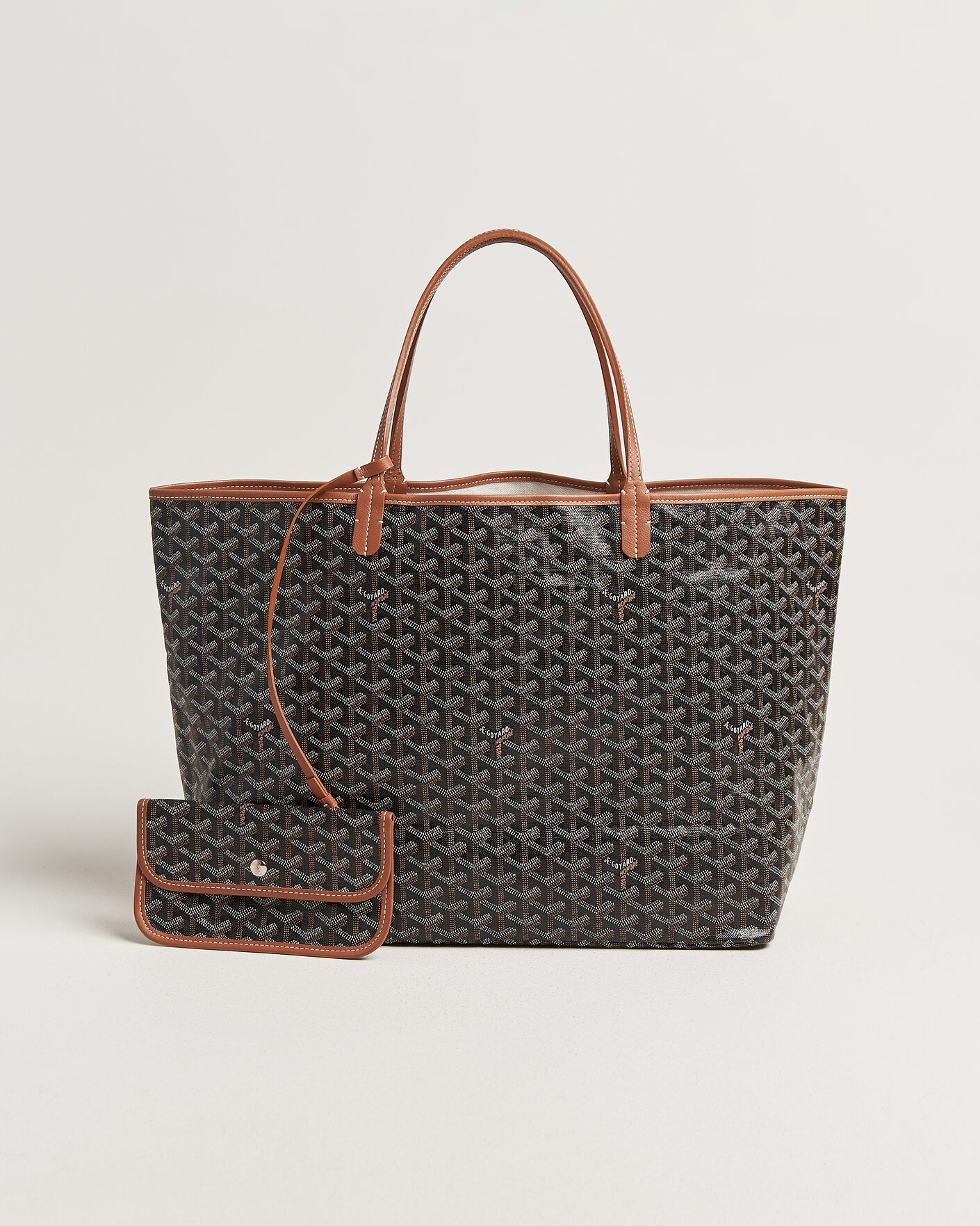 Homme | Pre-Owned & Vintage Bags | Goyard Pre-Owned | Saint Louis GM Coated Canvas Tote Bag Black