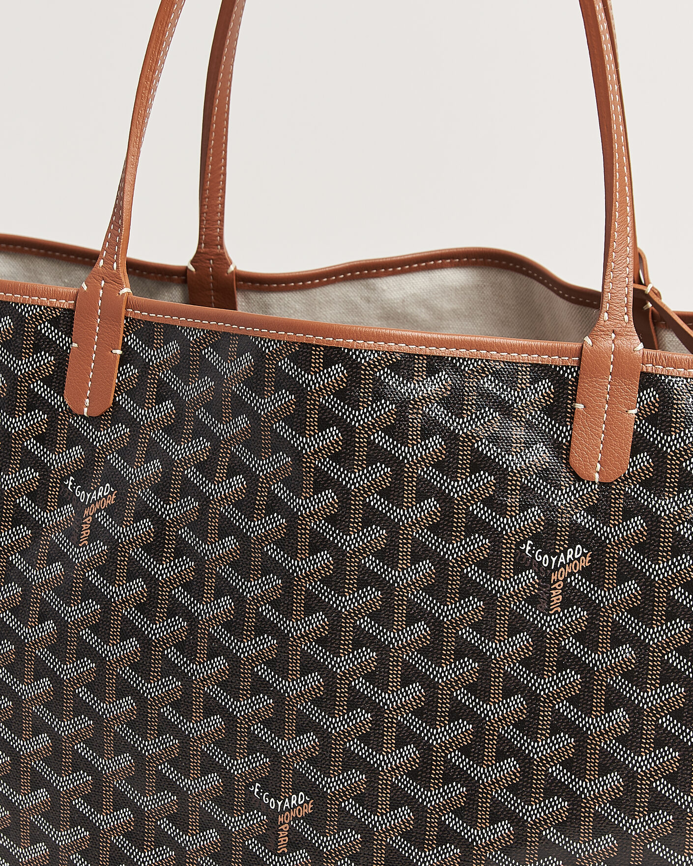Homme | Pre-Owned & Vintage Bags | Goyard Pre-Owned | Saint Louis GM Coated Canvas Tote Bag Black