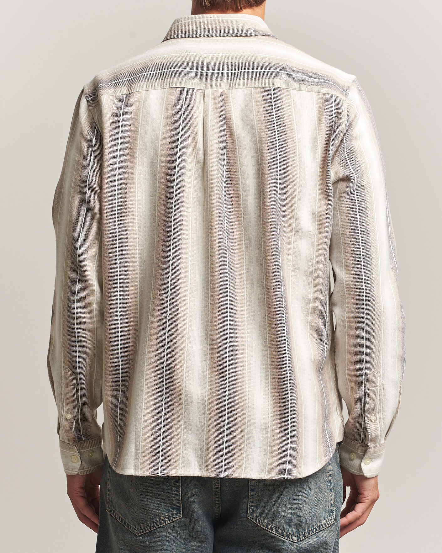 Homme | Chemises | KnowledgeCotton Apparel | Dune Regular Stripe Shirt Creme