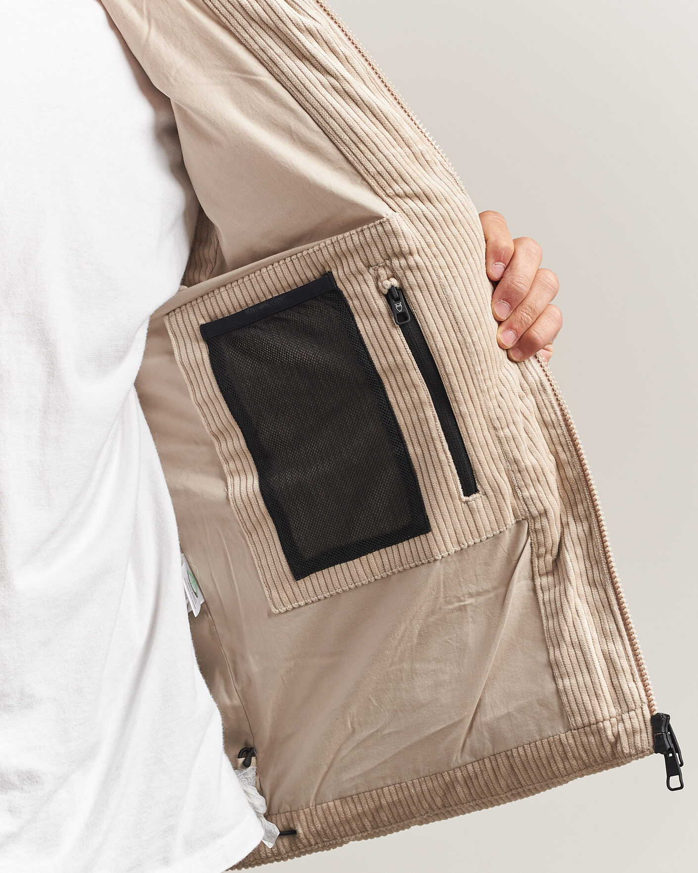 Homme | Gilets | KnowledgeCotton Apparel | Corduroy Puffer Vest Light Feather Grey