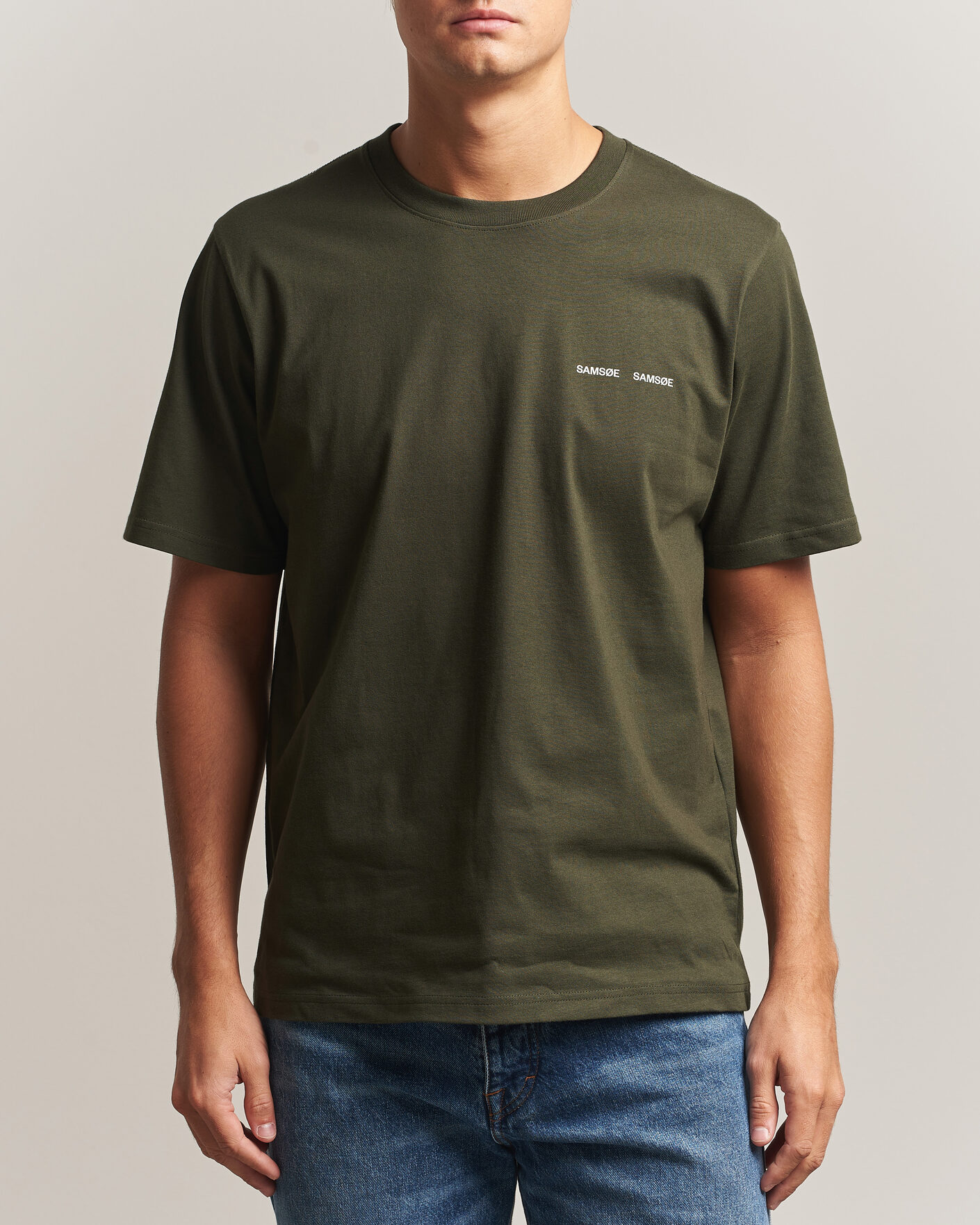 Homme | T-shirts | Samsøe Samsøe | Thomas Cotton T-Shirt Forest Night