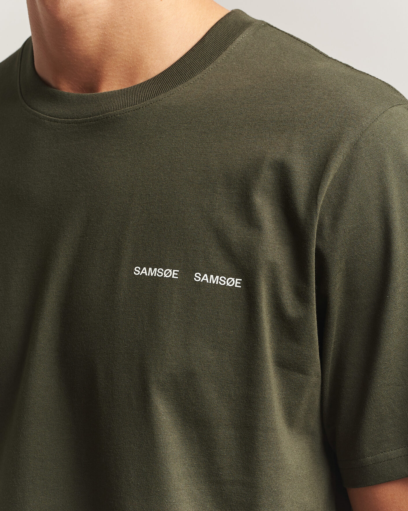 Homme | T-shirts | Samsøe Samsøe | Thomas Cotton T-Shirt Forest Night