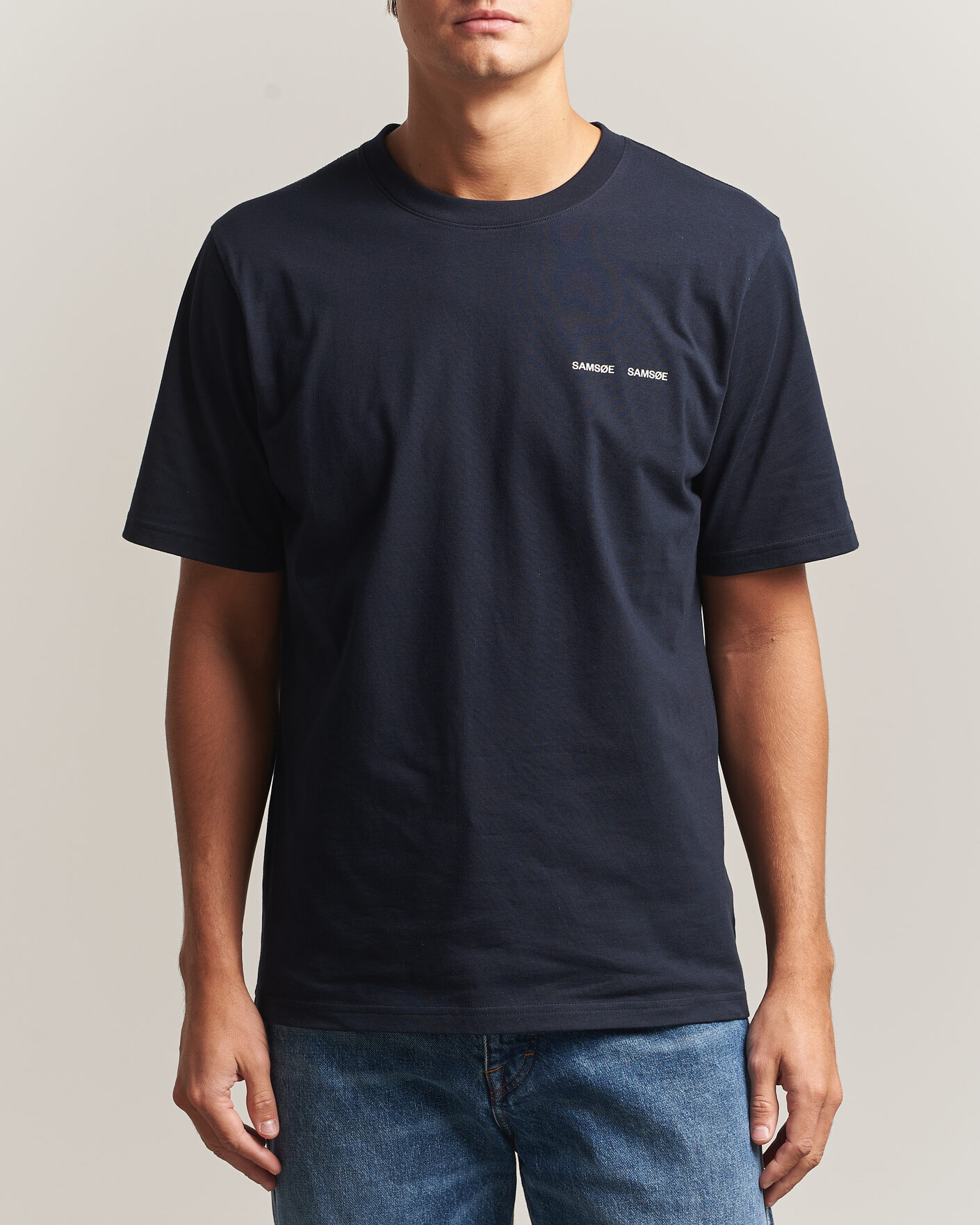 Homme | T-shirts | Samsøe Samsøe | Thomas Cotton T-Shirt Salute Navy