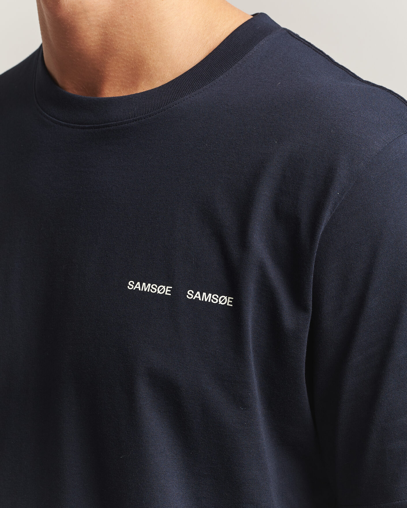 Homme | T-shirts | Samsøe Samsøe | Thomas Cotton T-Shirt Salute Navy