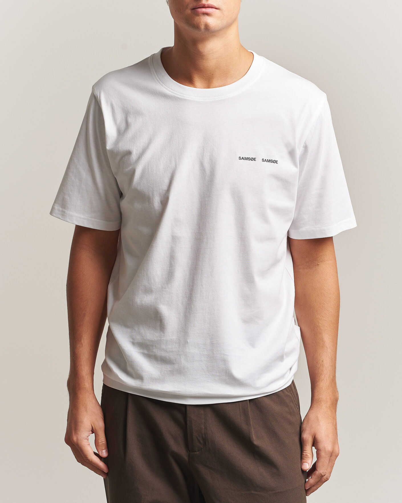 Homme | T-shirts | Samsøe Samsøe | Thomas Cotton T-Shirt White