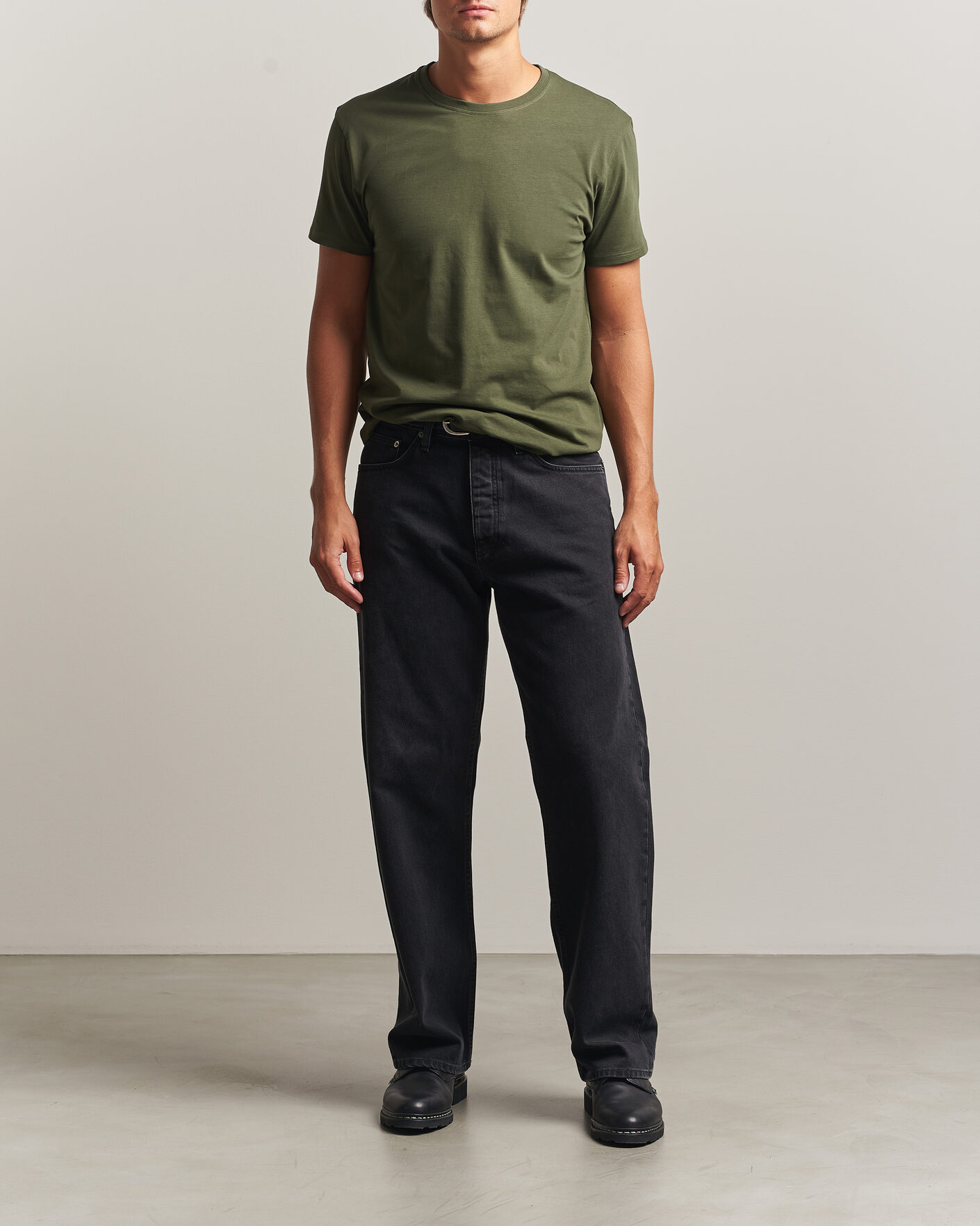 Homme | T-shirts | Samsøe Samsøe | Kronos Cotton T-Shirt Forest Night