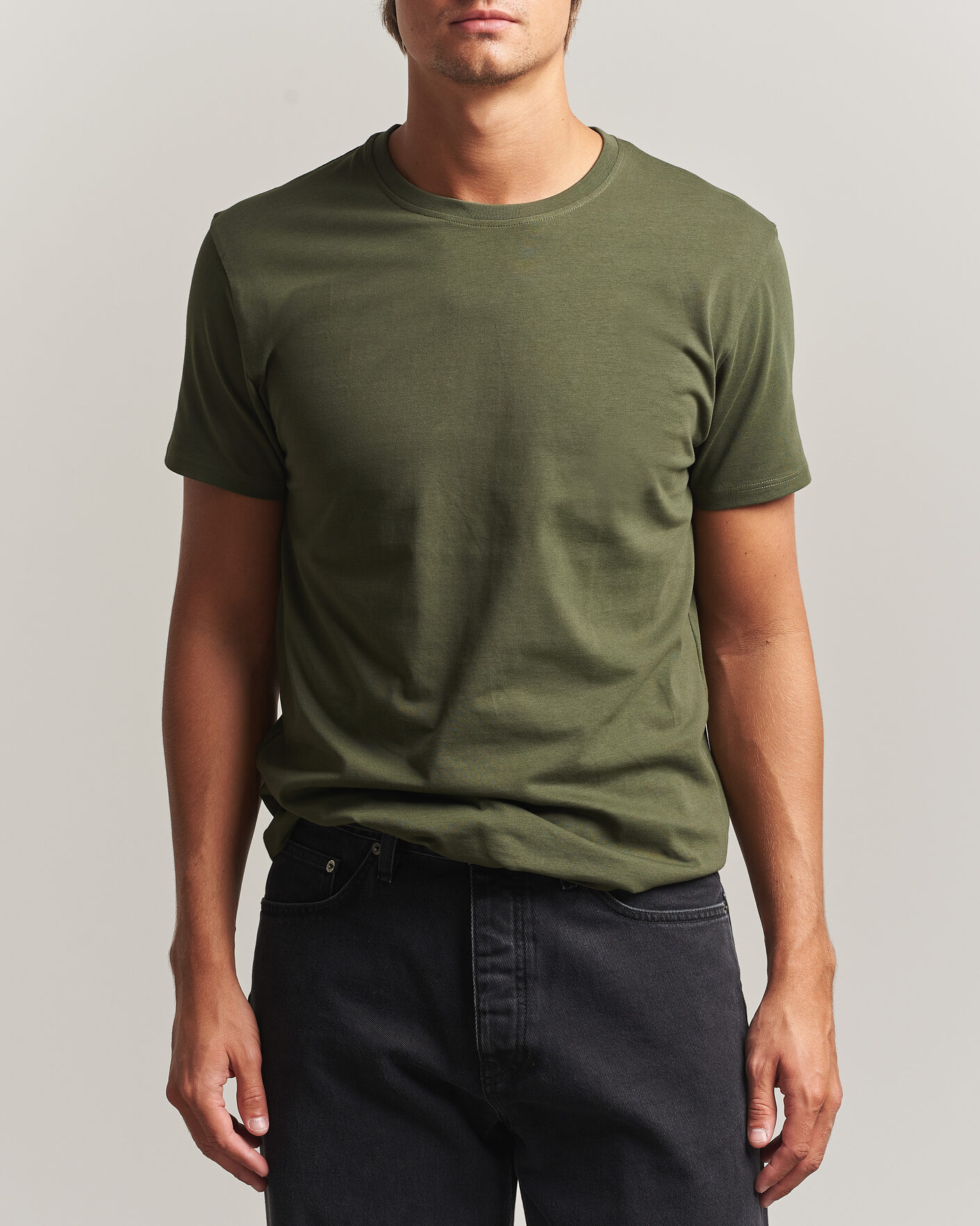 Homme | T-shirts | Samsøe Samsøe | Kronos Cotton T-Shirt Forest Night