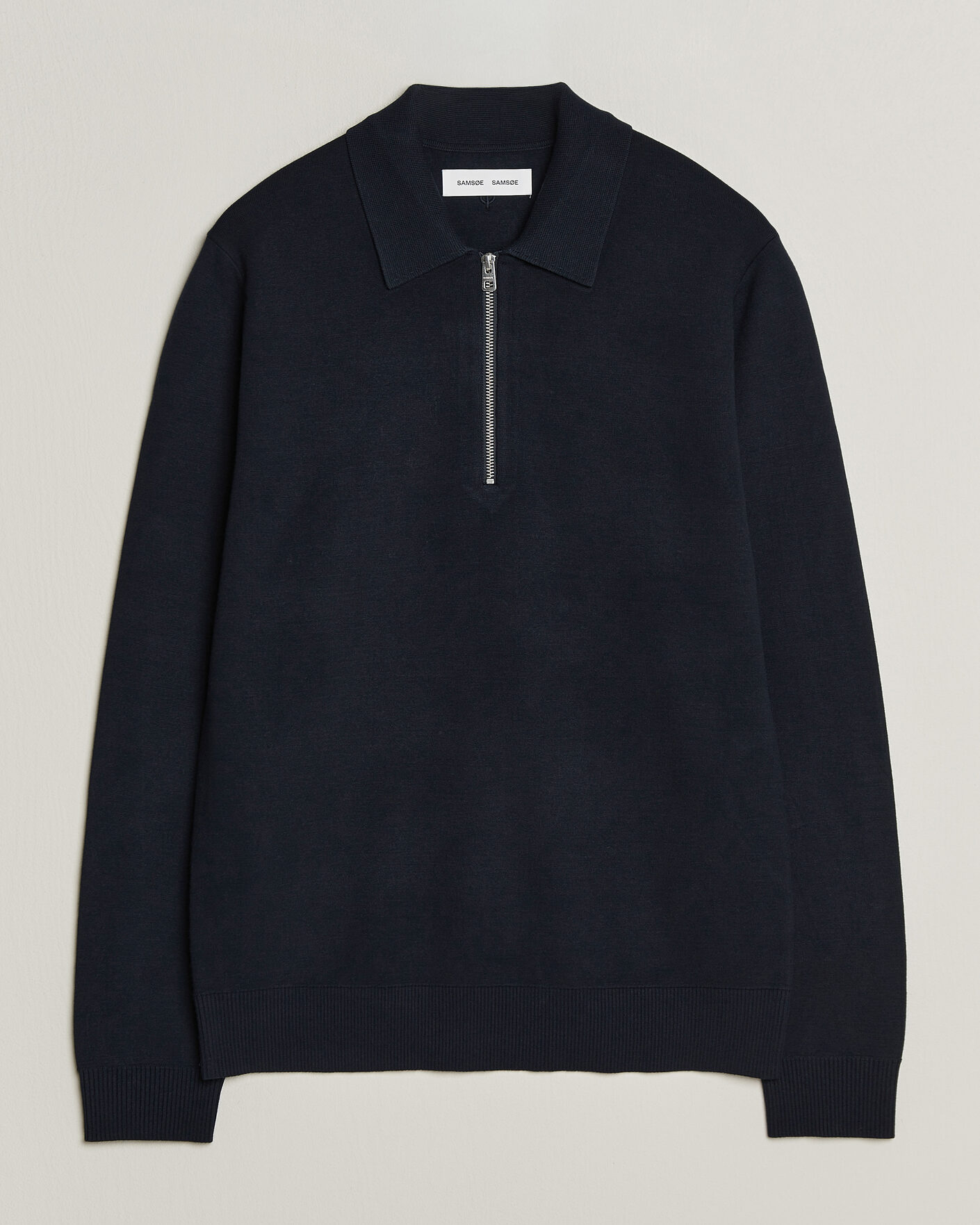 Homme | Pulls Et Tricots | Samsøe Samsøe | Matt Half Zip Polo Sky Captain