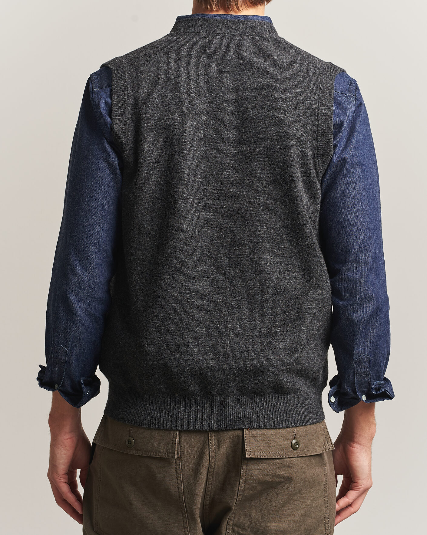 Homme | Pulls Et Tricots | BEAMS PLUS | Button Knit Vest Charcoal