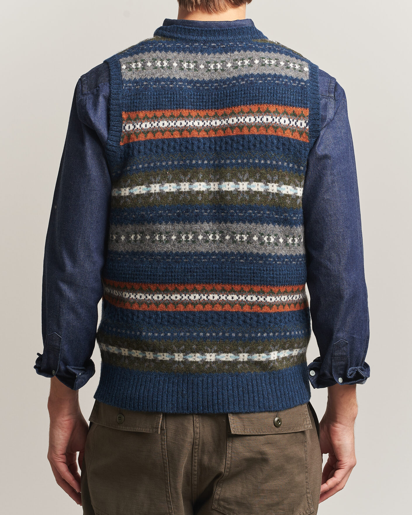 Homme | Pulls Et Tricots | BEAMS PLUS | Fair Isle Knit Vest Navy