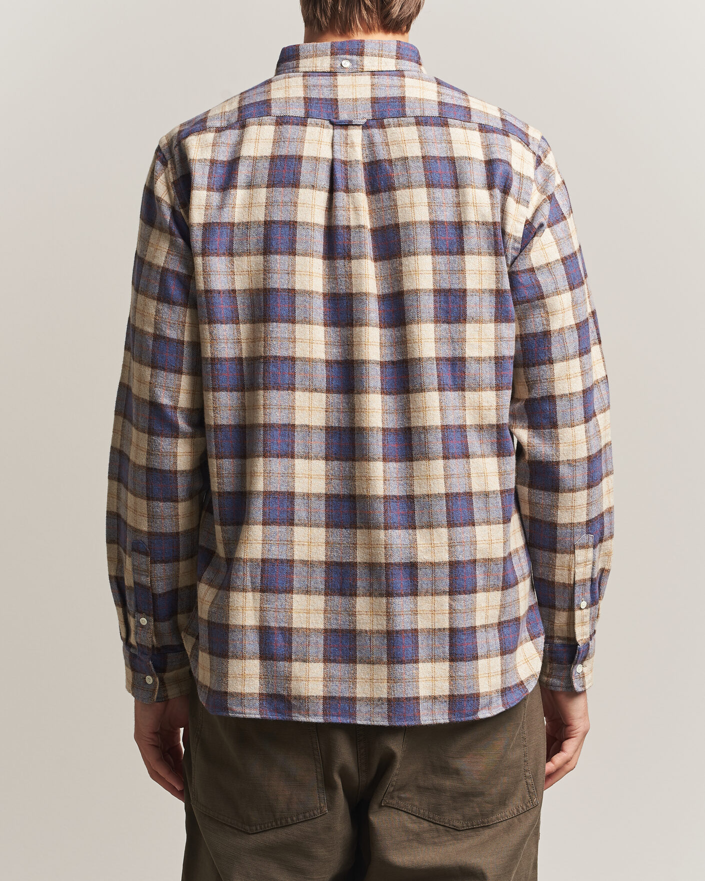Homme | Chemises | BEAMS PLUS | Plaid Button Down Shirt White/Blue