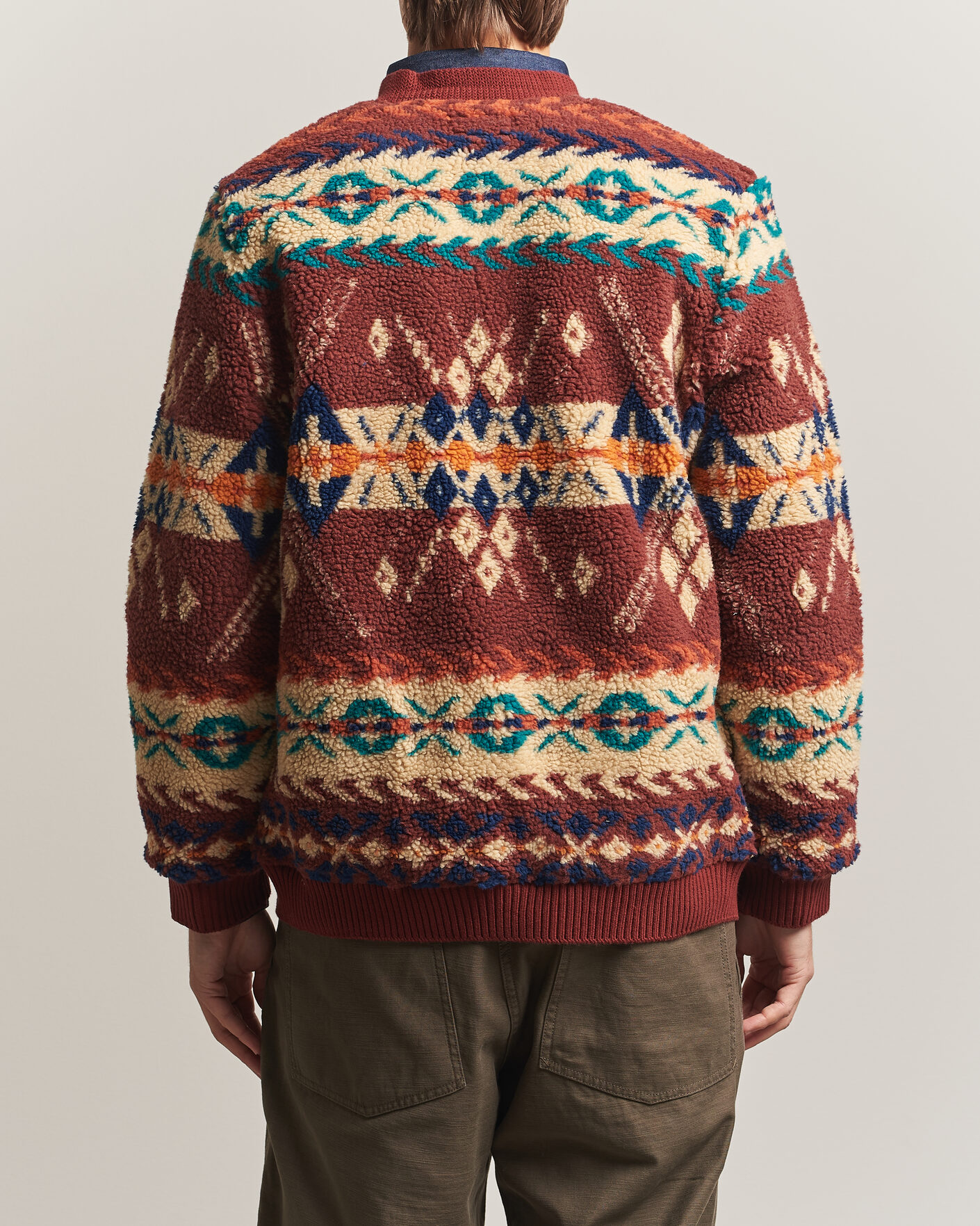Homme | Pulls Et Tricots | BEAMS PLUS | Boa Jacquard Cardigan Brown