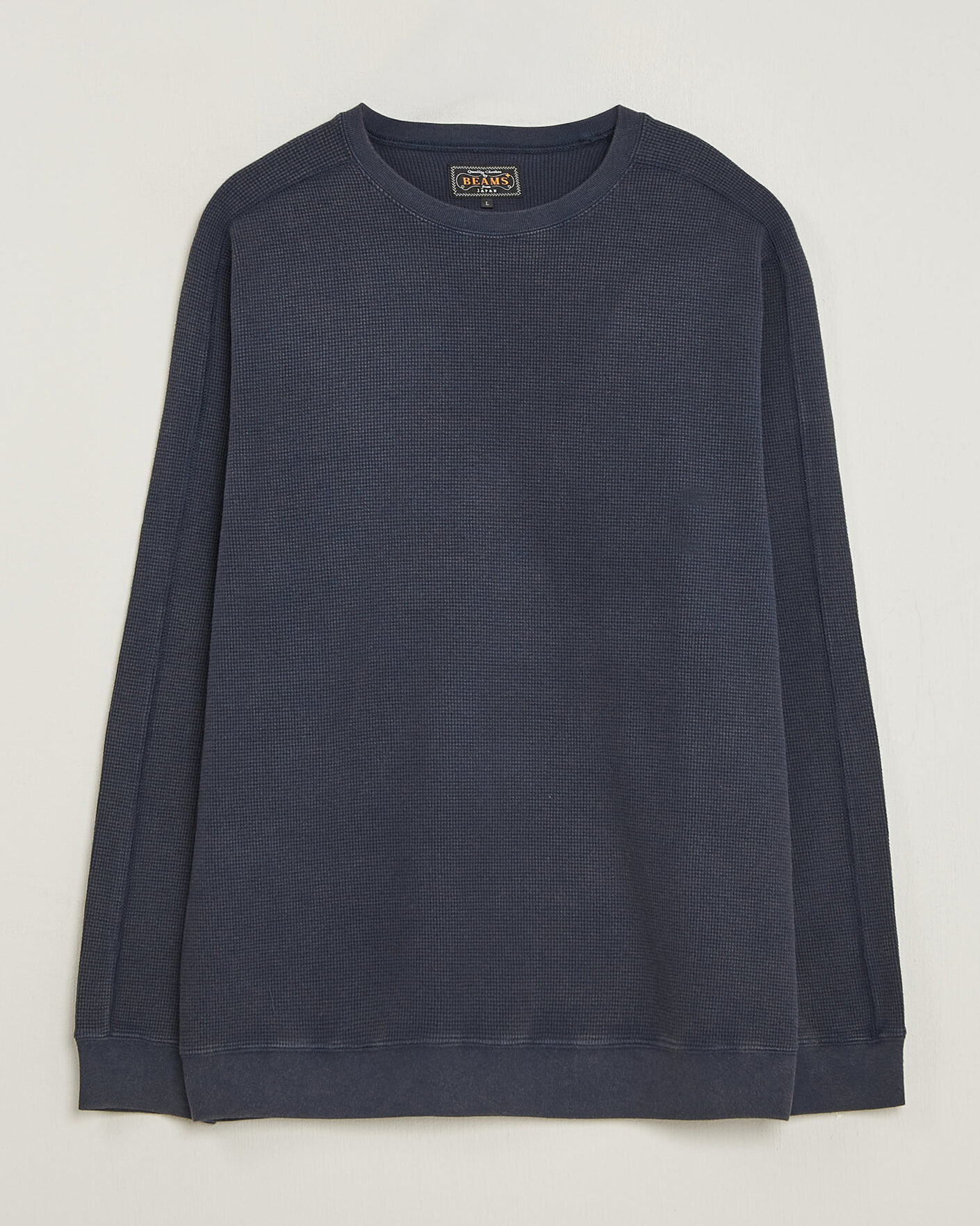 Homme | T-shirts | BEAMS PLUS | Fade Thermal Crew Navy