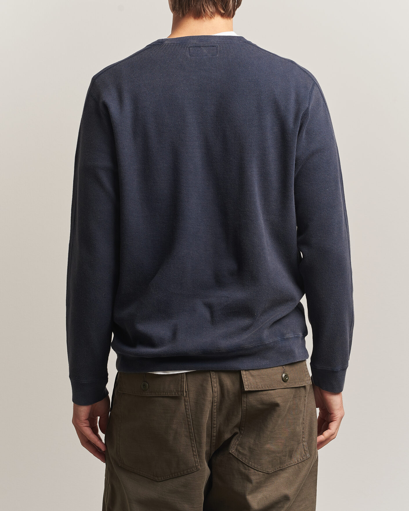 Homme | T-shirts | BEAMS PLUS | Fade Thermal Crew Navy