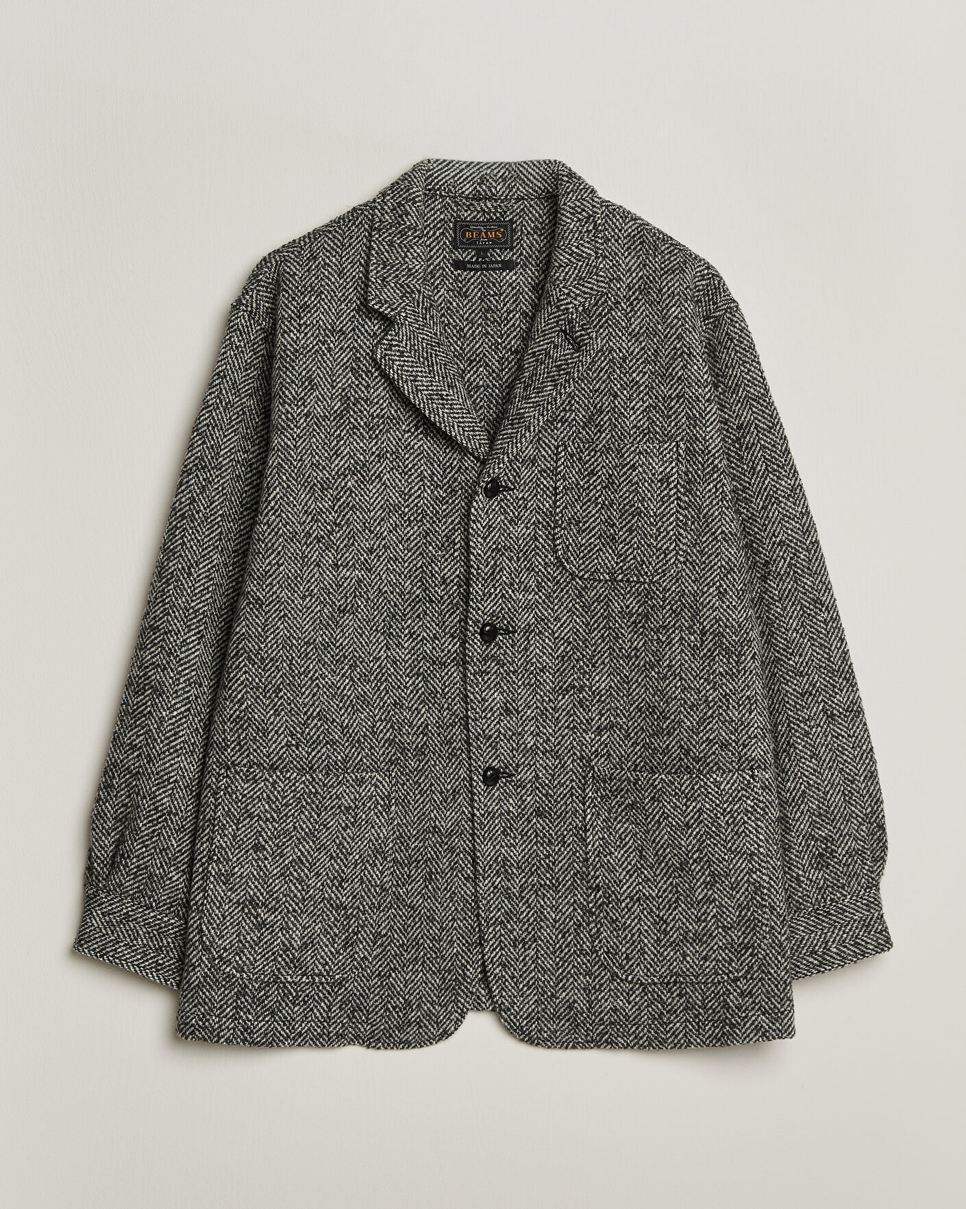 Homme | Manteaux Et Vestes | BEAMS PLUS | Wool Herringbone Jacket Grey