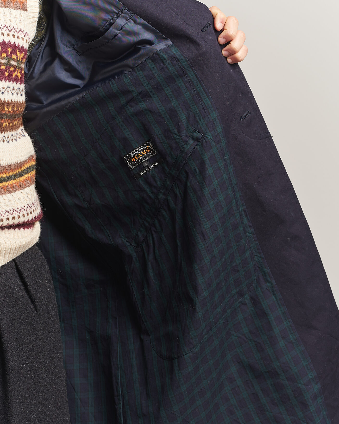 Homme | Manteaux Et Vestes | BEAMS PLUS | Oxford Over Coat Navy