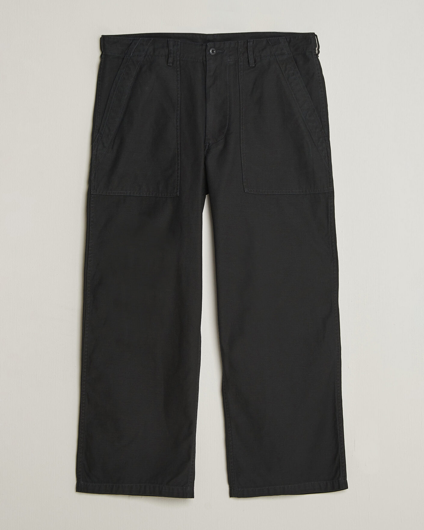 Homme | Pantalons | BEAMS PLUS | MIL Utility Sateen Trousers Black