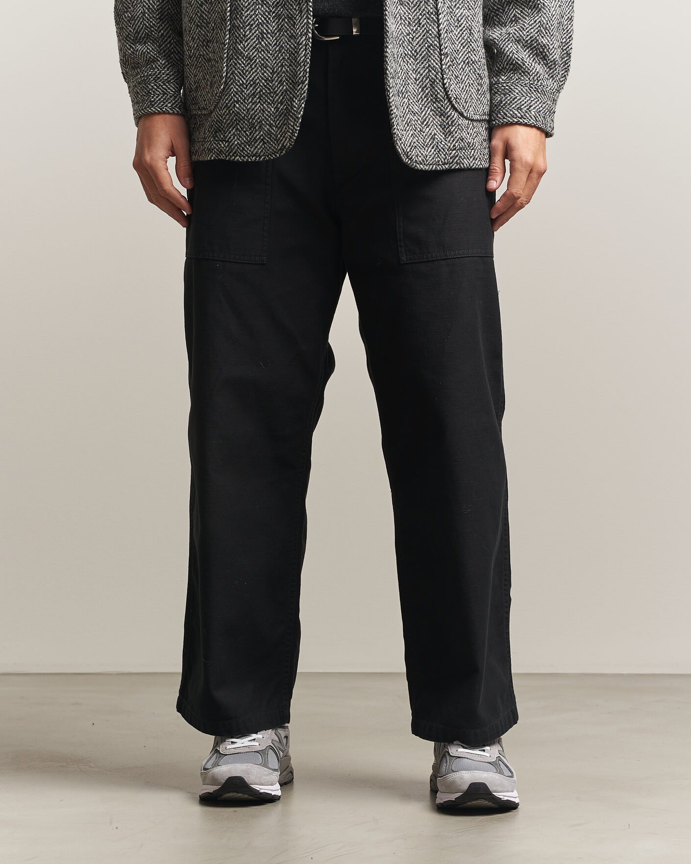Homme | Pantalons | BEAMS PLUS | MIL Utility Sateen Trousers Black