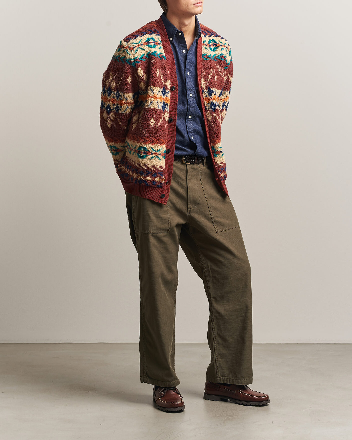 Homme | Pantalons | BEAMS PLUS | MIL Utility Sateen Trousers Olive Brown