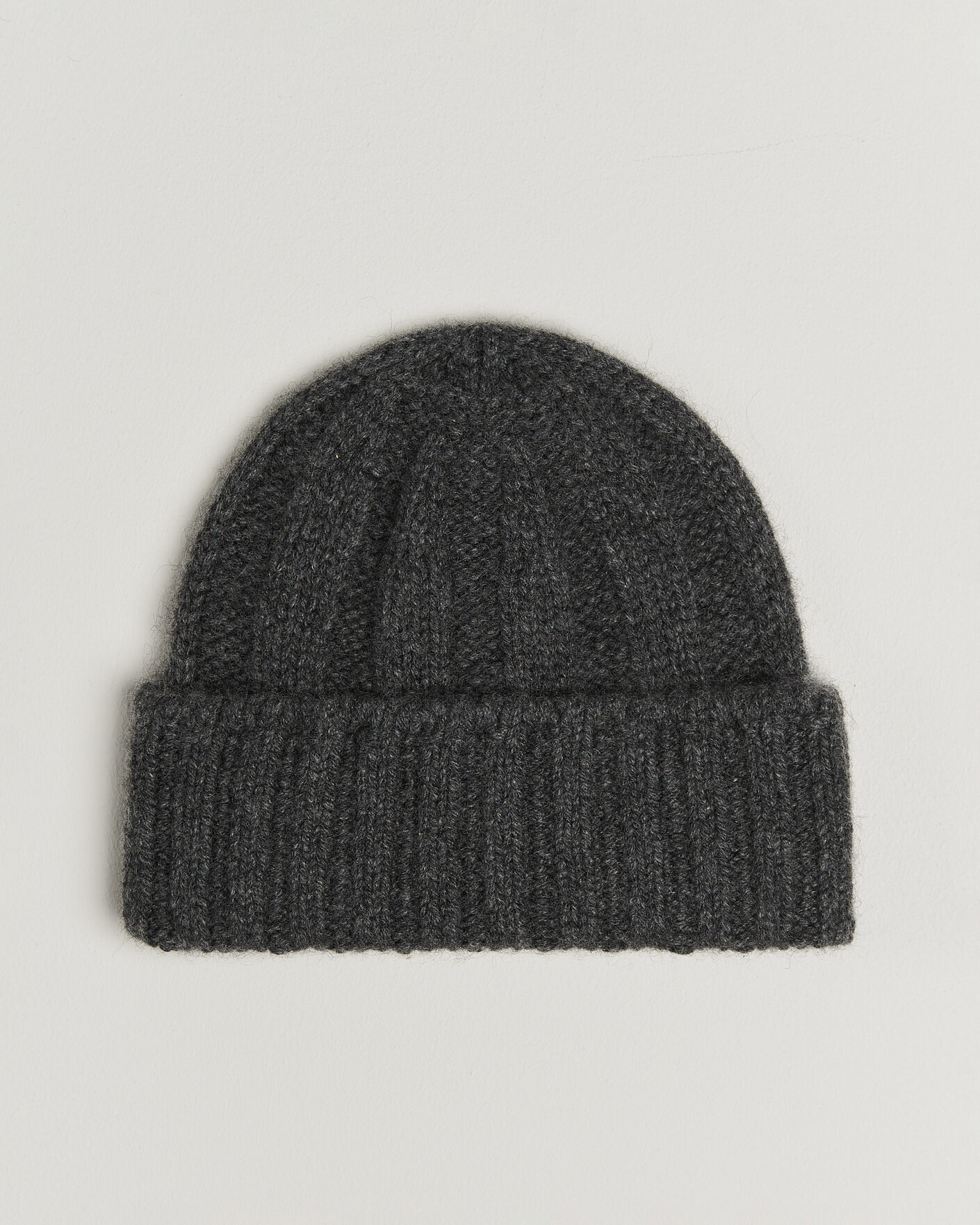 Homme | Bonnets | BEAMS PLUS | Cashmere Rib Beanie Grey