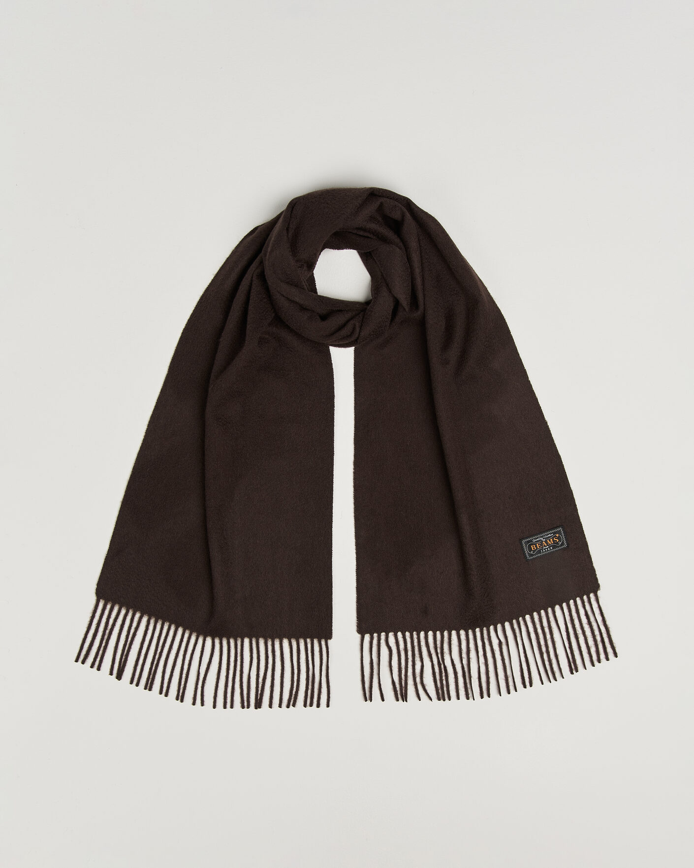 Homme | Écharpes | BEAMS PLUS | Cashmere Scarf Dark Brown