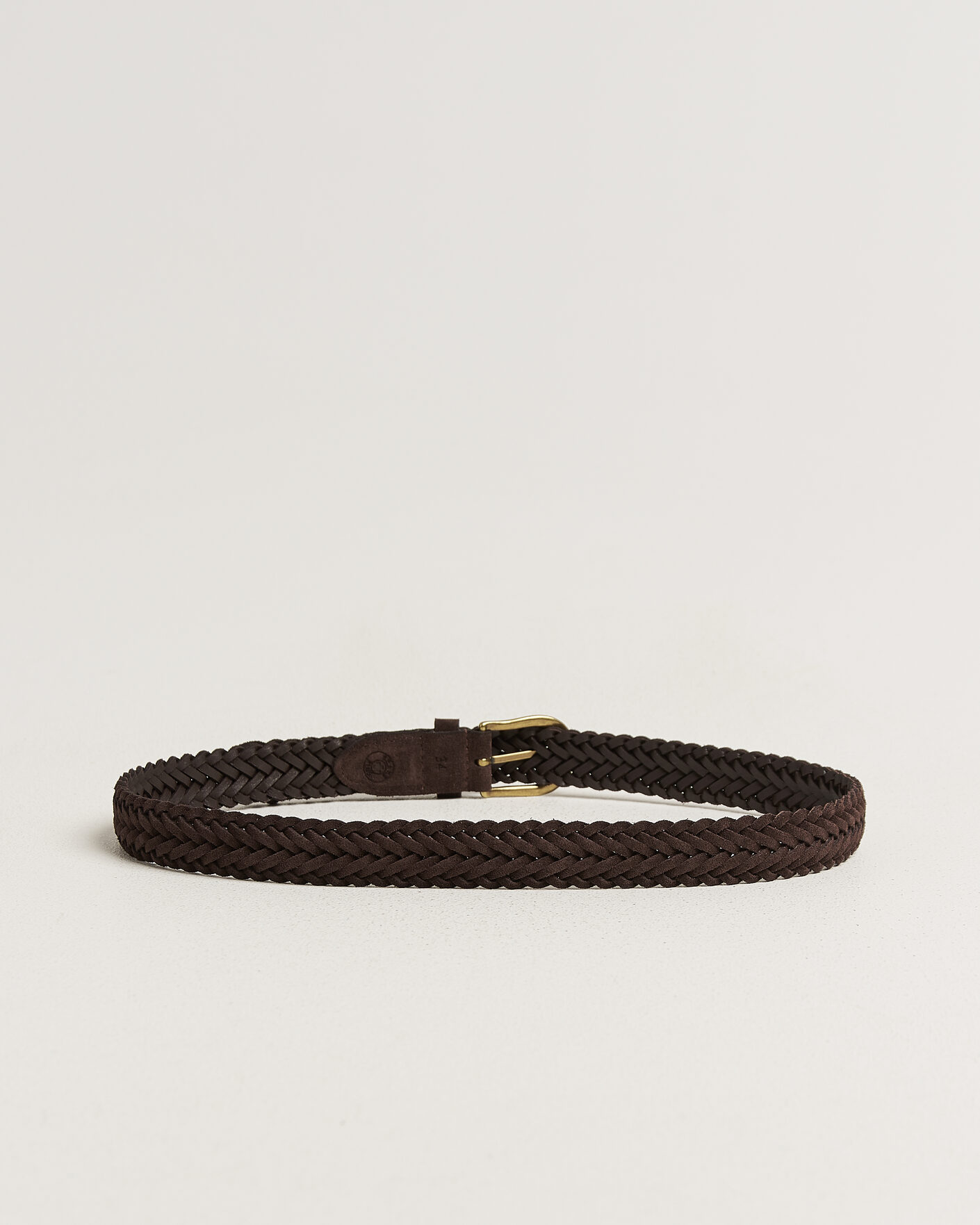 Homme | Ceintures | BEAMS PLUS | Suede Braided Belt Dark Brown