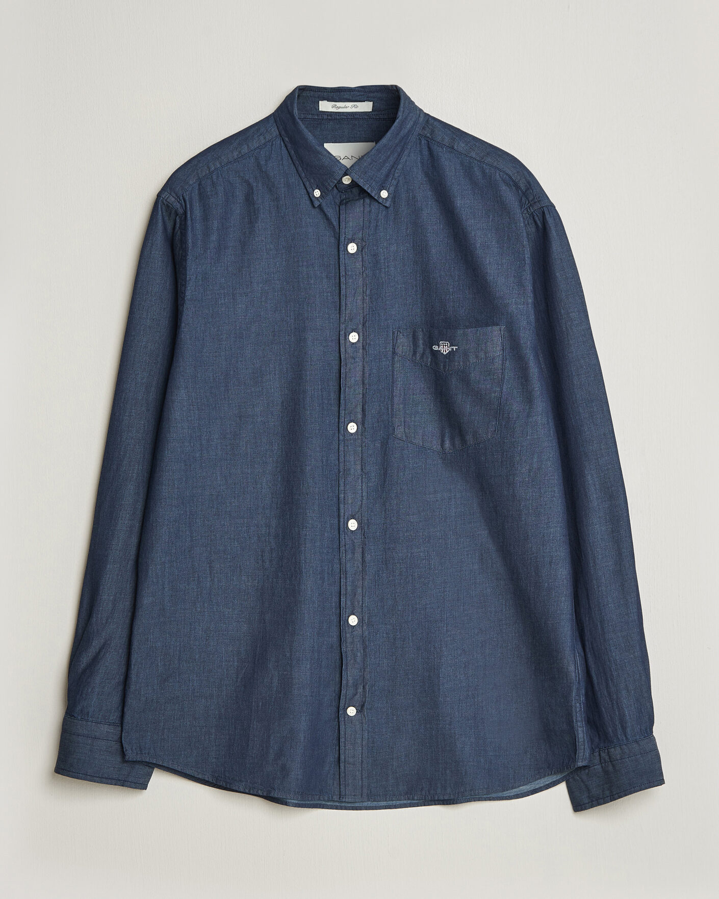 Homme | Chemises | Gant | Regular Fit Indigo Shirt Dark Indigo