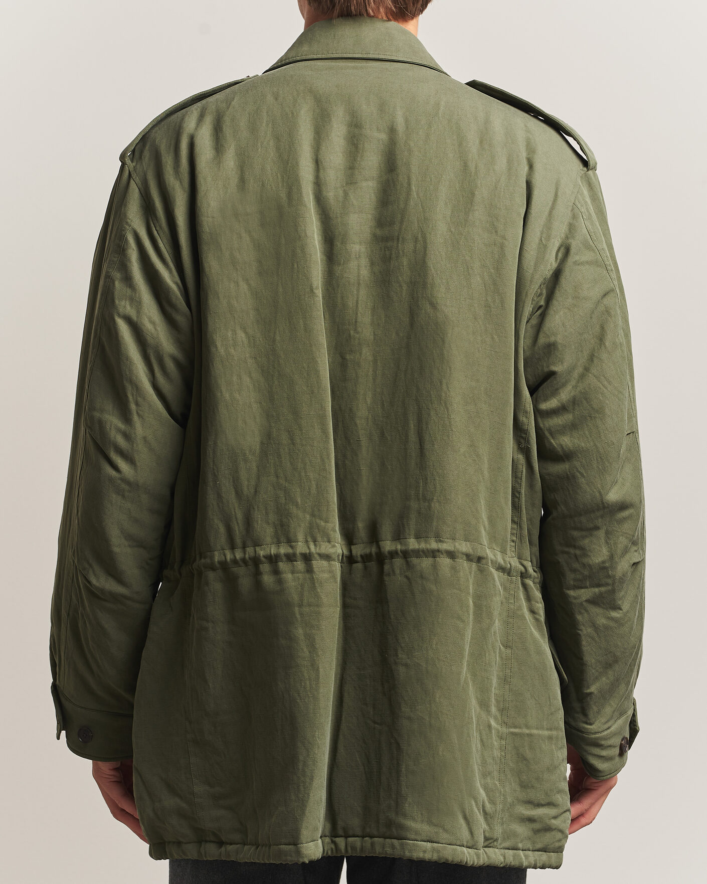 Homme | Manteaux Et Vestes | Auralee | Brushed Padded Military Jacket Olive