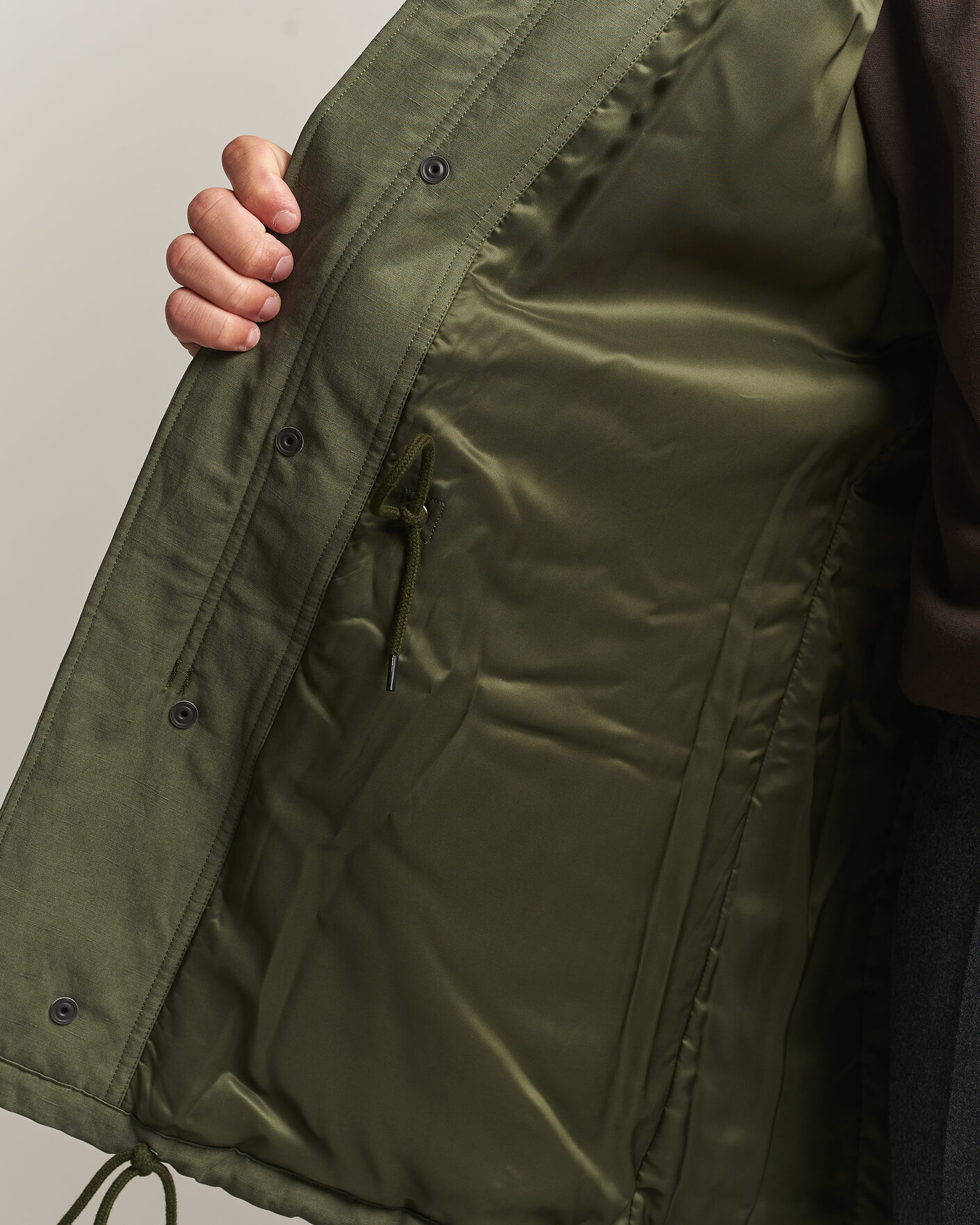 Homme | Manteaux Et Vestes | Auralee | Brushed Padded Military Jacket Olive