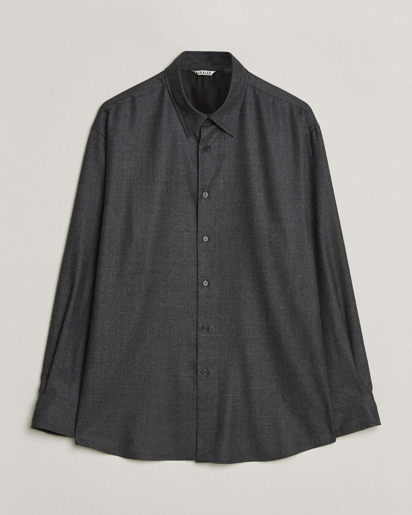 Homme | Chemises | Auralee | Super Light Wool Shirt Charcoal