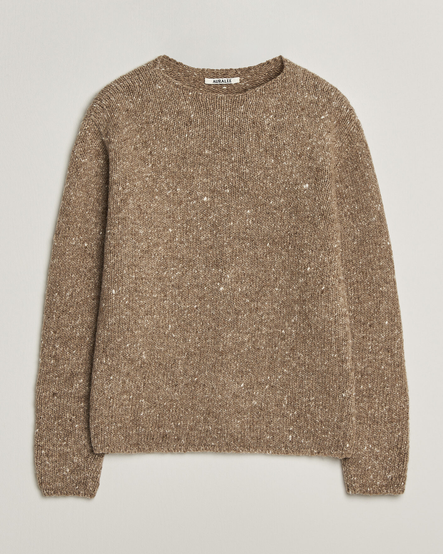 Homme | Pulls Et Tricots | Auralee | Homespun Tweed Knit Pullover Top Brown