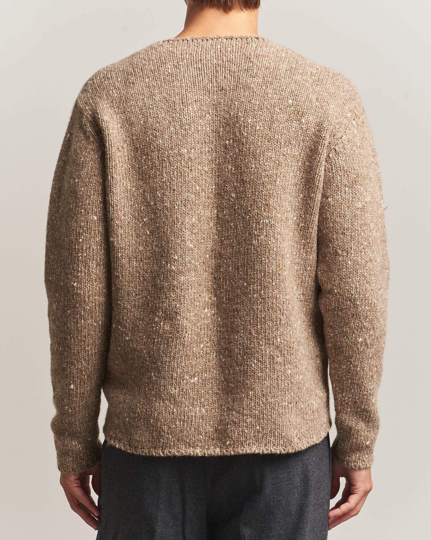 Homme | Pulls Et Tricots | Auralee | Homespun Tweed Knit Pullover Top Brown