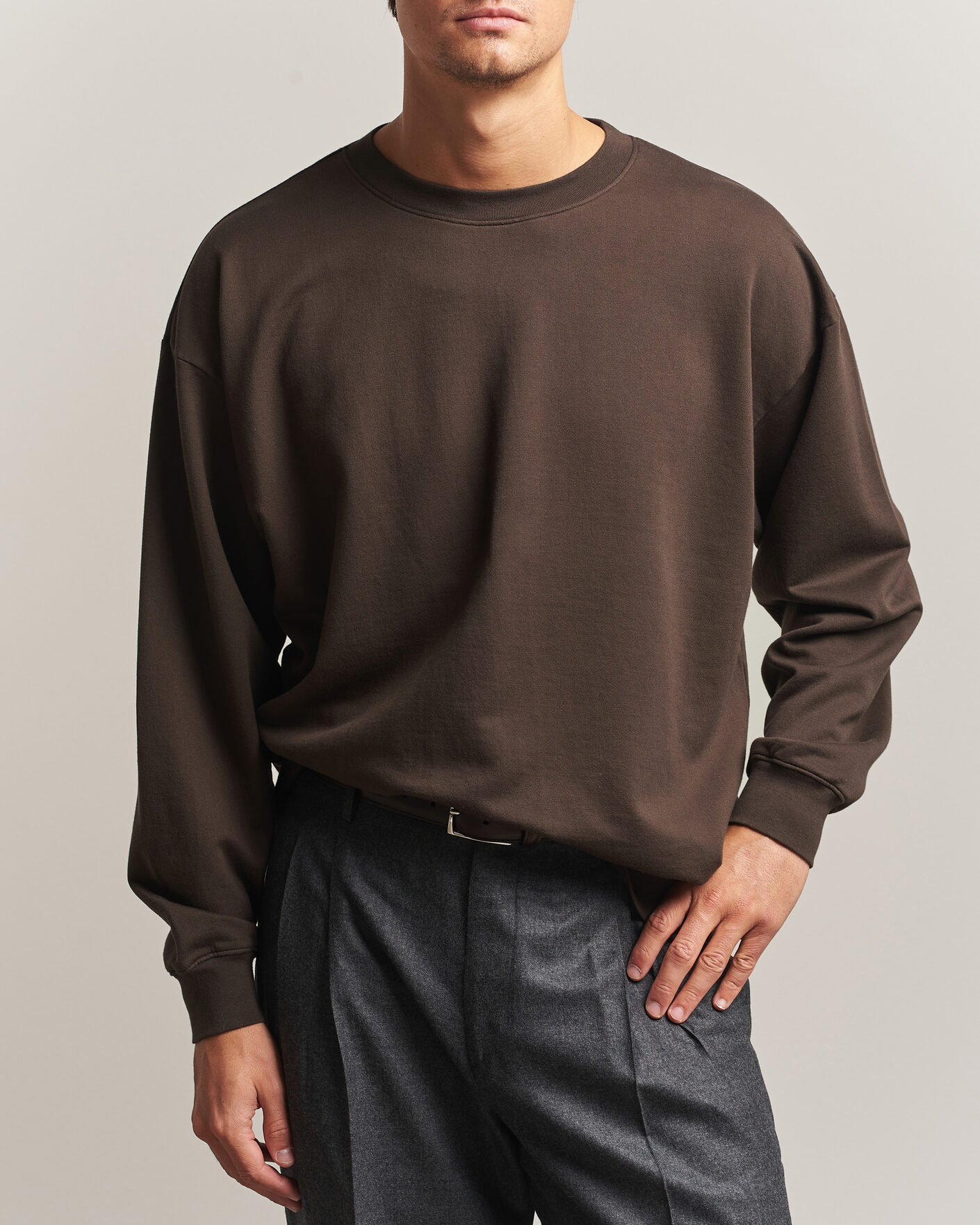 Homme | Pulls Et Tricots | Auralee | Super High Gauge Sweat Pullover Dark Brown