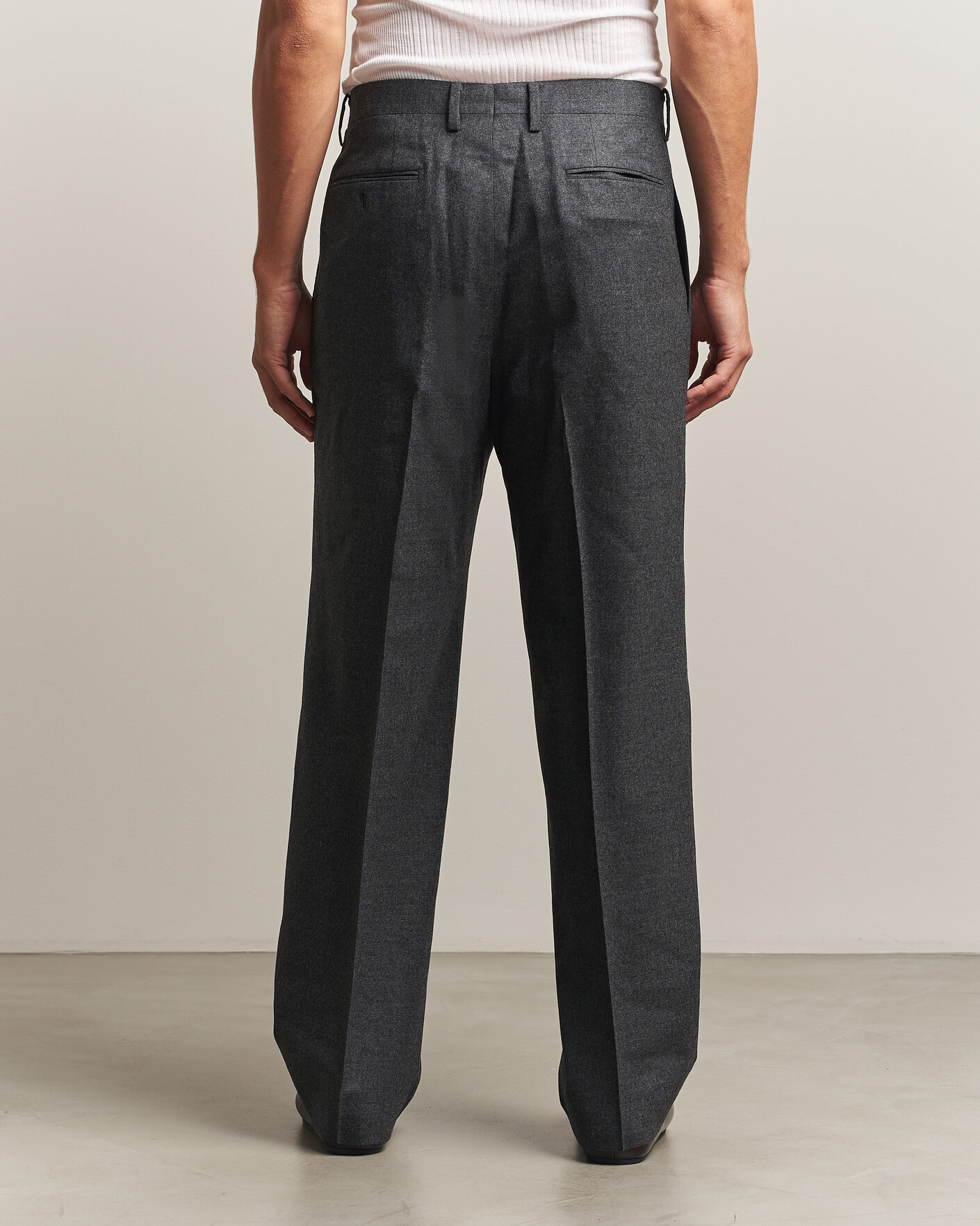 Homme | Pantalons | Auralee | Super Light Wool Pants Charcoal
