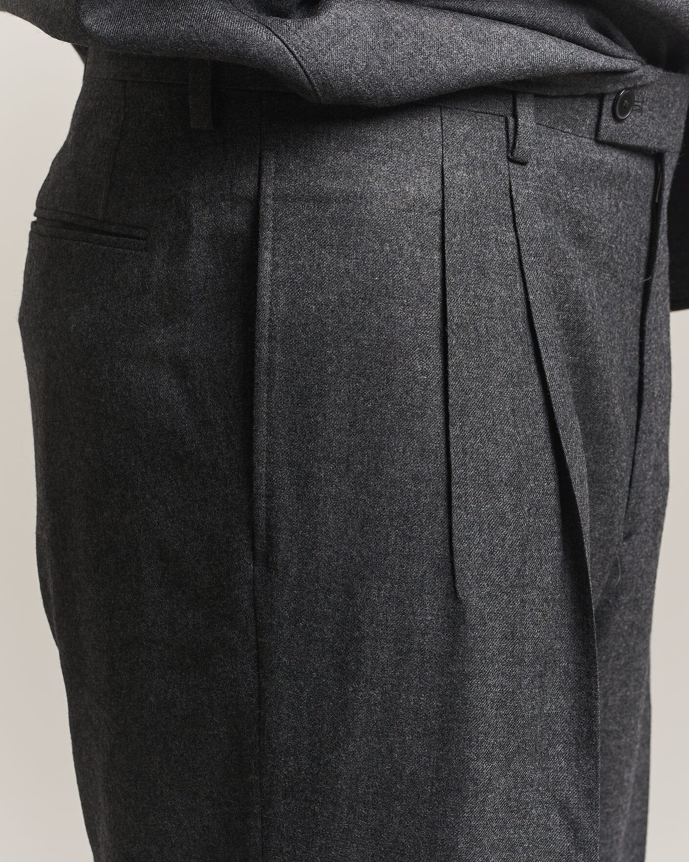 Homme | Pantalons | Auralee | Super Light Wool Pants Charcoal