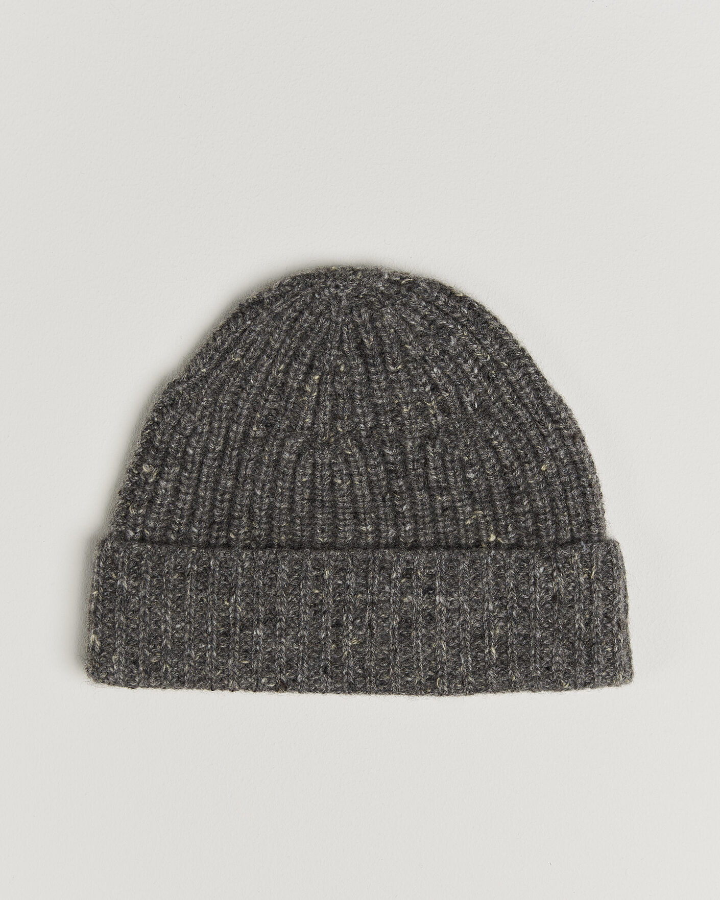 Homme | Bonnets | Auralee | Cashmere Nep Knit Cap Mix Gray