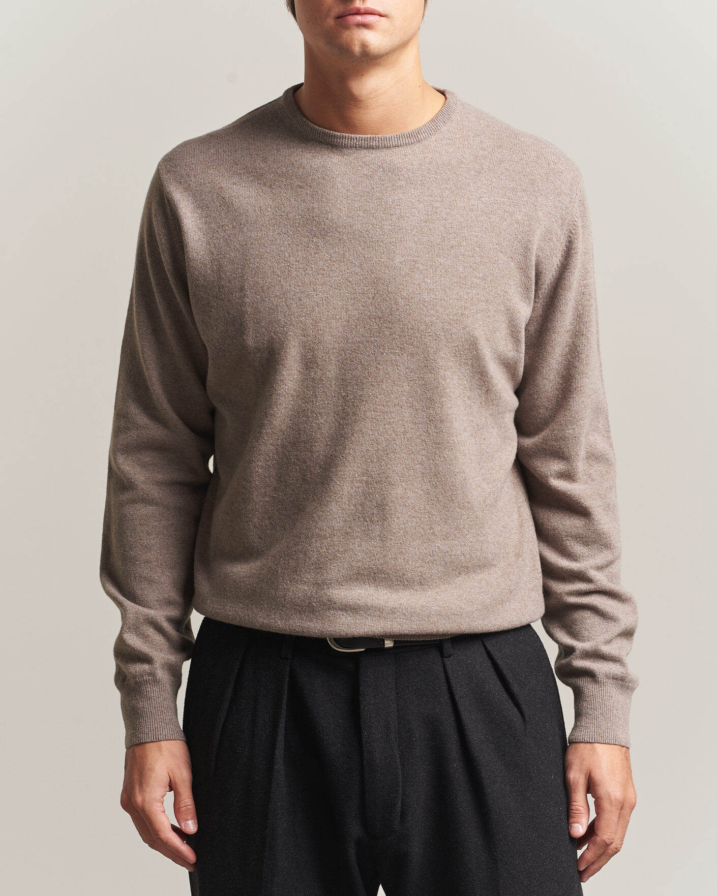 Homme | Pulls Et Tricots | Morgano | Wool/Cashmere Crewneck Walnut