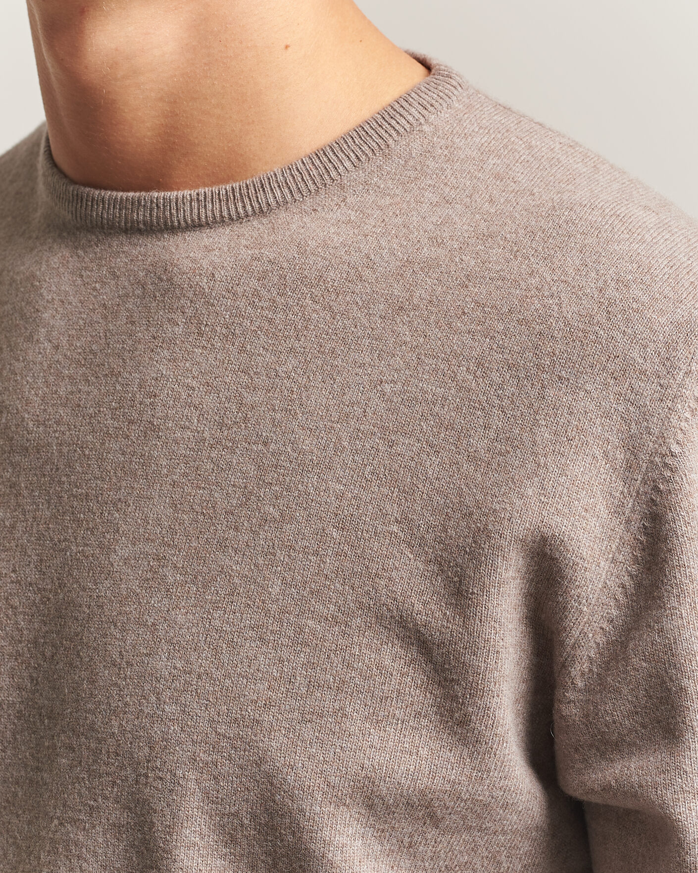 Homme | Pulls Et Tricots | Morgano | Wool/Cashmere Crewneck Walnut