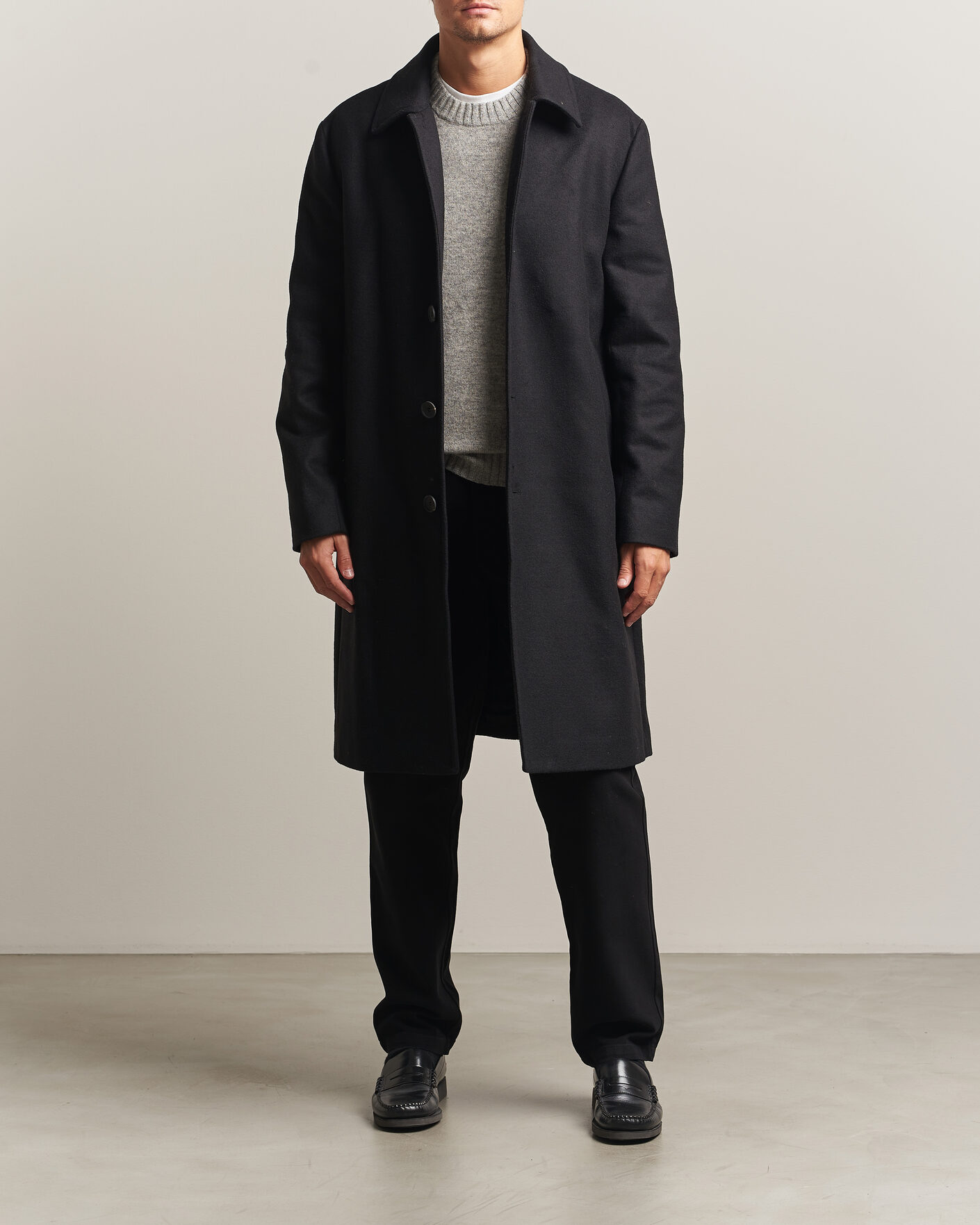 Homme | Manteaux Et Vestes | A Day's March | Shamrock Wool Car Coat Black