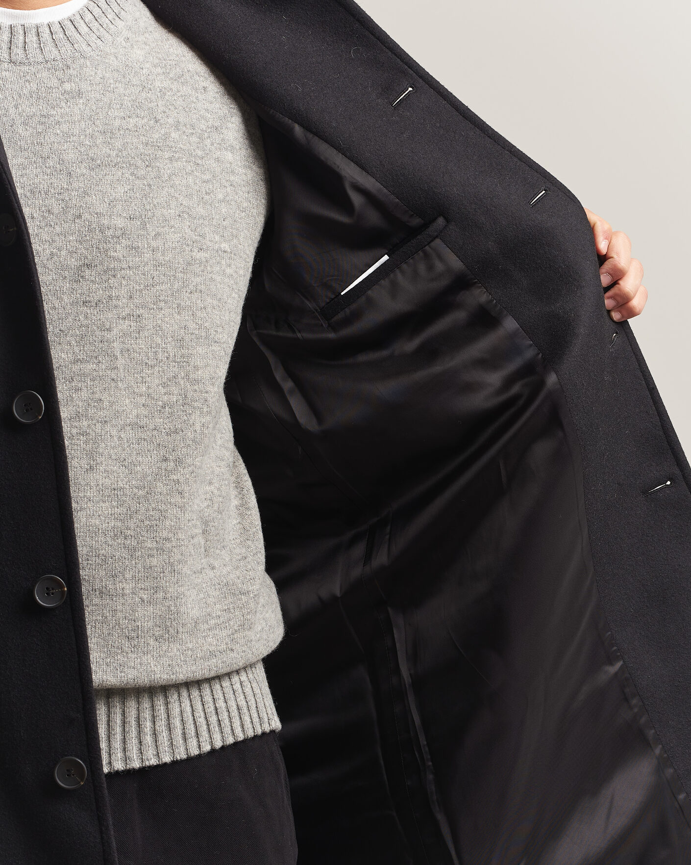 Homme | Manteaux Et Vestes | A Day's March | Shamrock Wool Car Coat Black