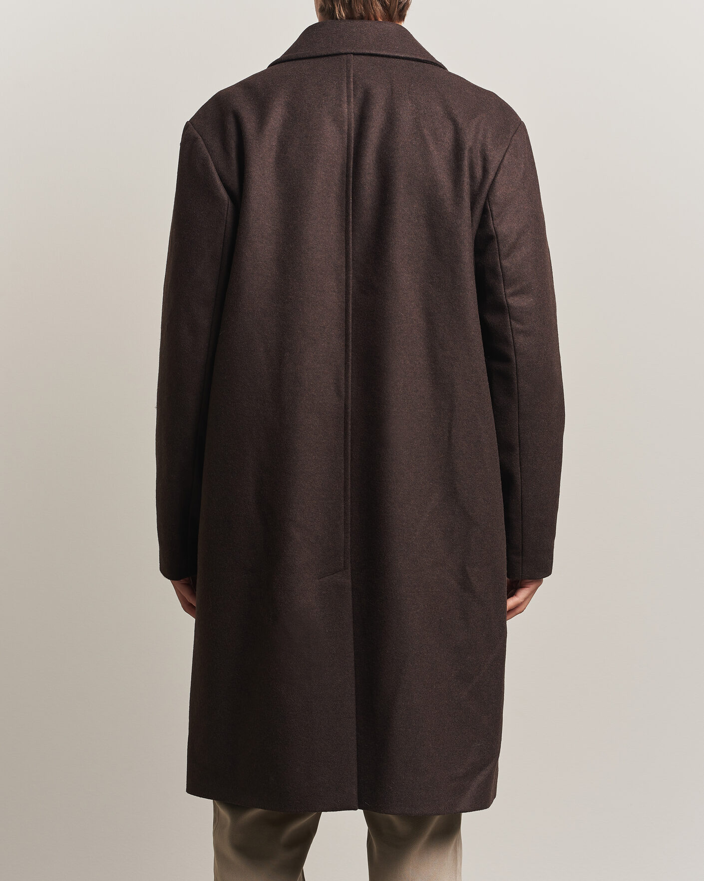 Homme | Manteaux Et Vestes | A Day's March | Shamrock Wool Car Coat Dark Brown