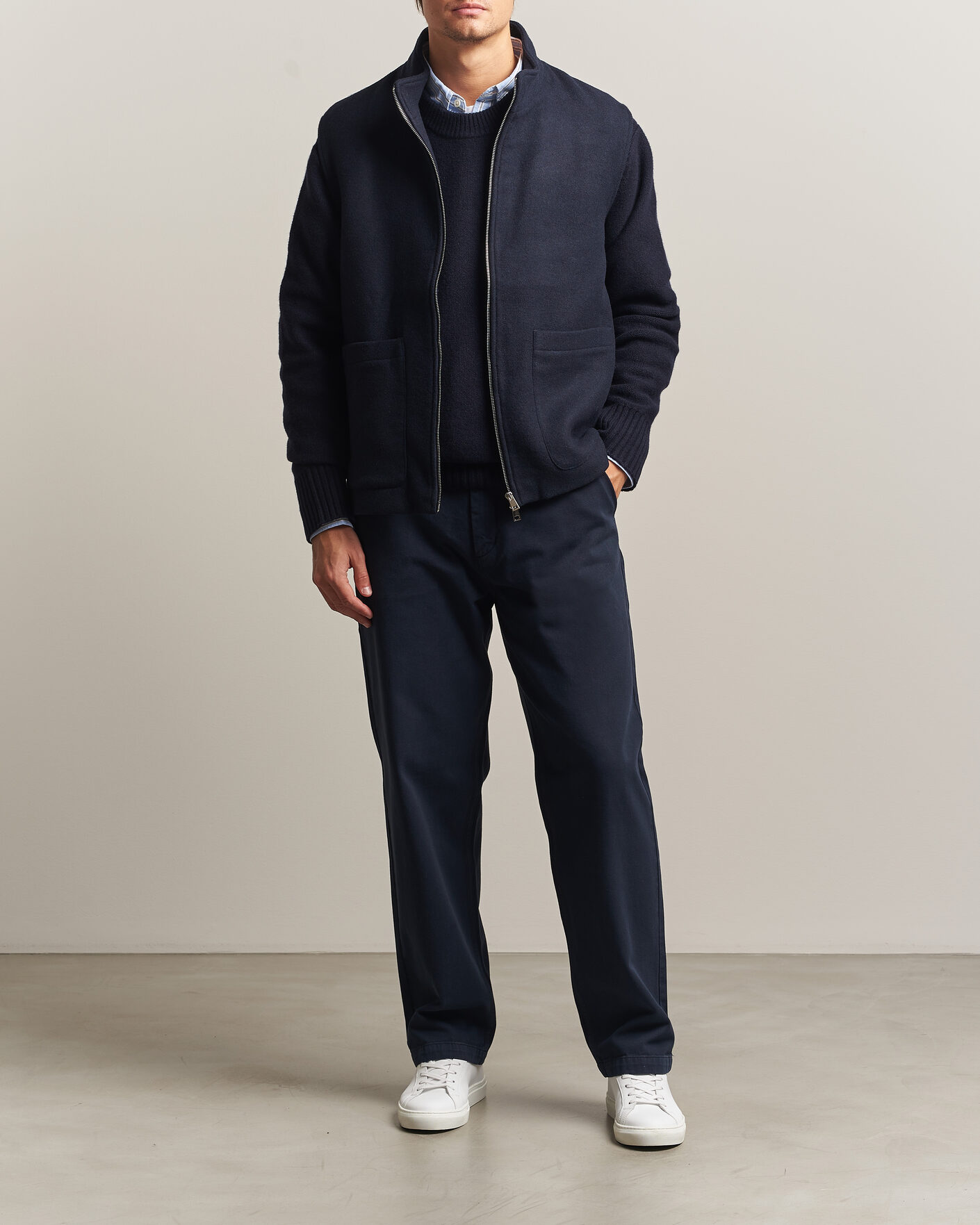 Homme | Gilets | A Day's March | Canora Lined Wool Vest Navy