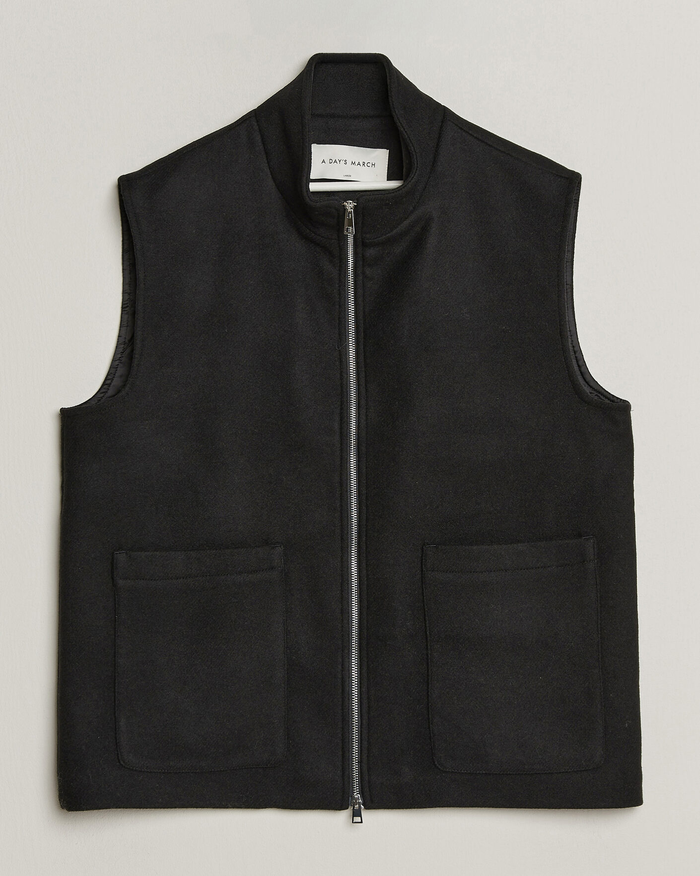 Homme | Gilets | A Day's March | Canora Lined Wool Vest Black