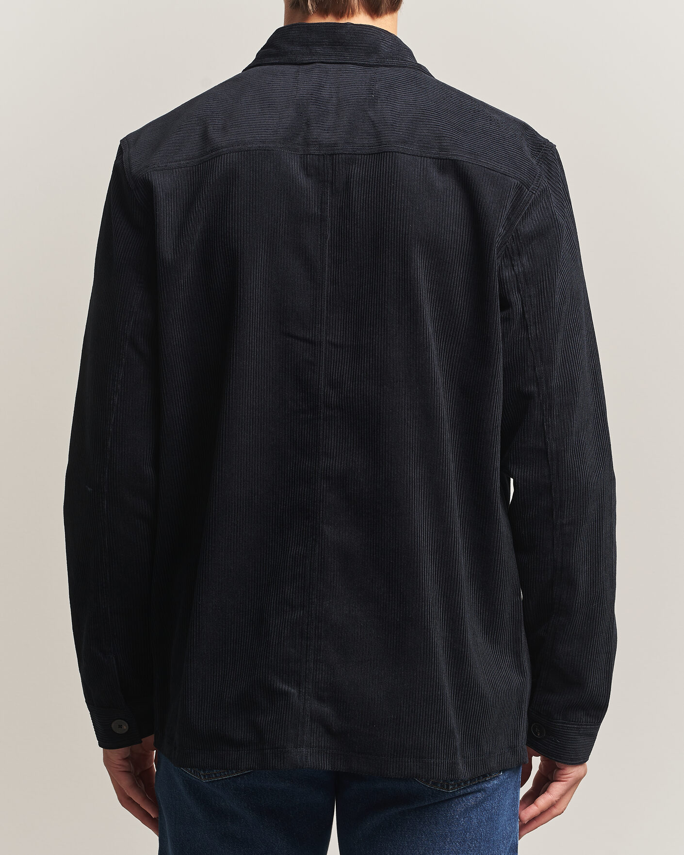 Homme | Chemises | A Day's March | Original Corduroy Overshirt Black