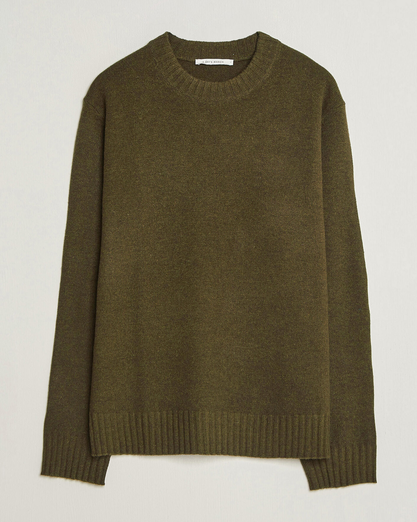 Homme | Pulls Et Tricots | A Day's March | Marlow Lambswool Sweater Forest Green
