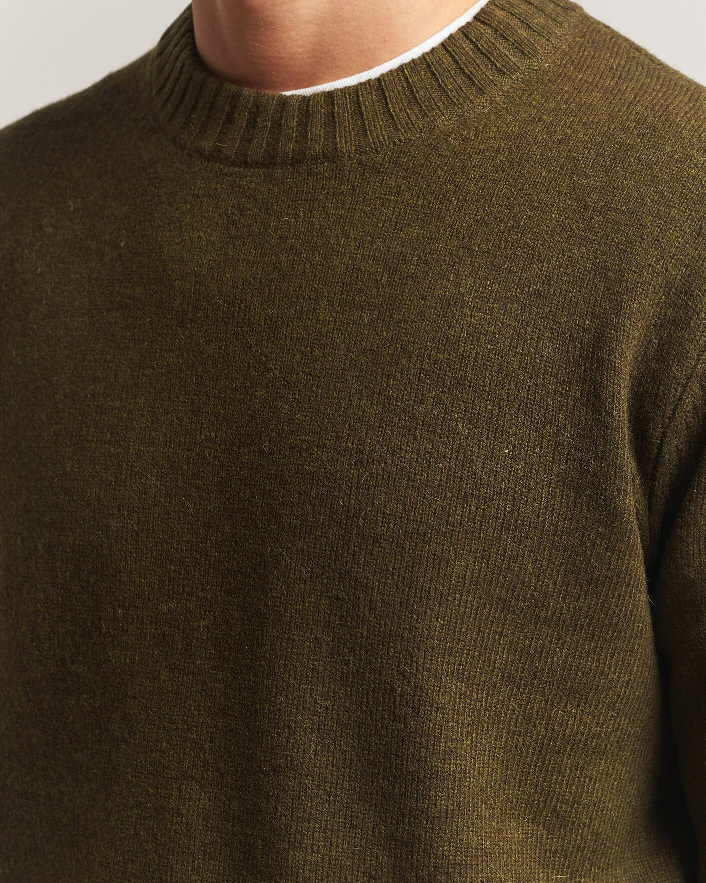 Homme | Pulls Et Tricots | A Day's March | Marlow Lambswool Sweater Forest Green