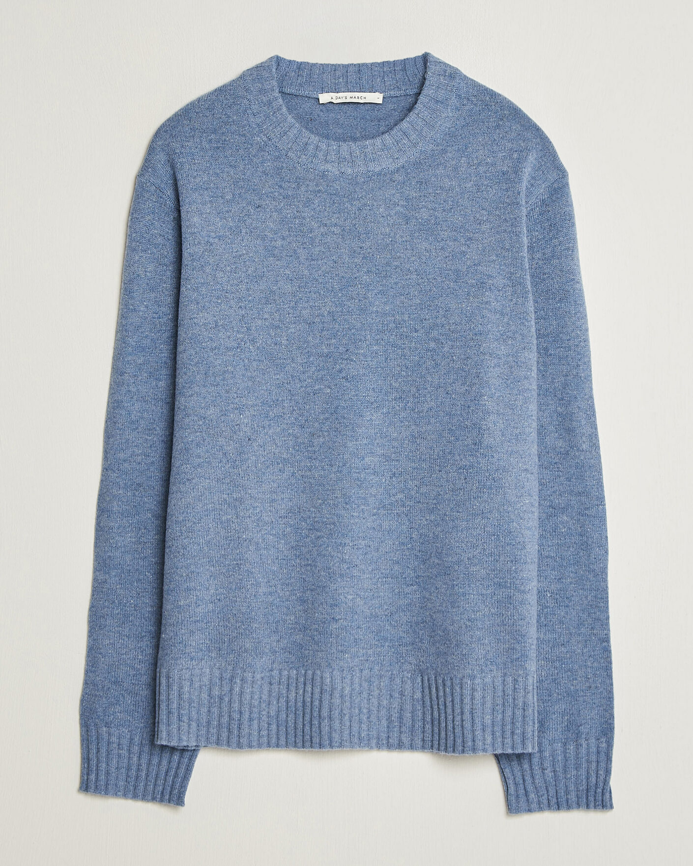 Homme | Pulls Et Tricots | A Day's March | Marlow Lambswool Sweater Misty Blue